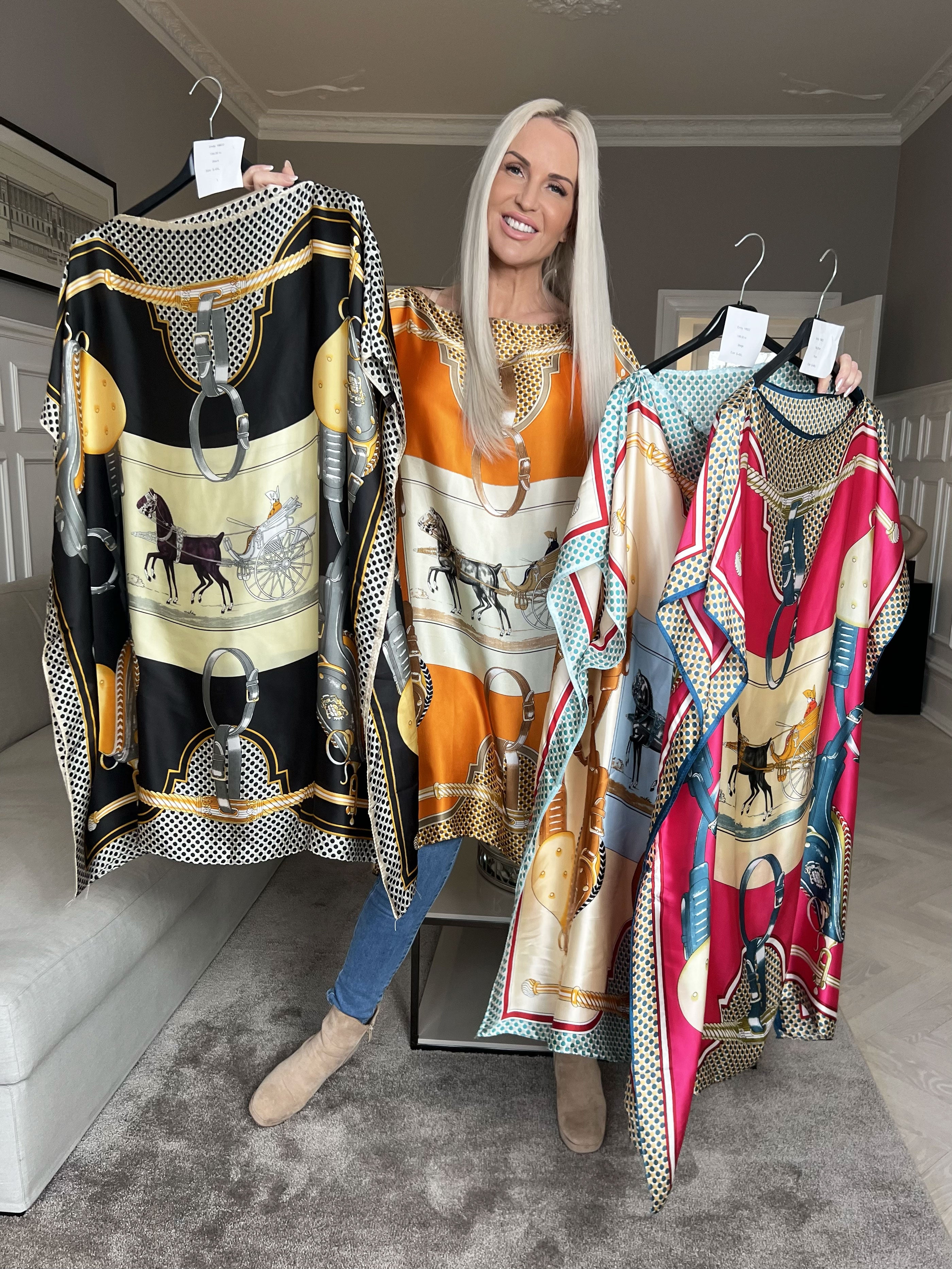 Emily - Let og luftig tunika i viskose og silke