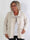 Ferrara - Plus size blazer i blød viskose med sporty hvide striber på ærmerne