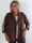Ferrara - Plus size blazer i blød viskose med sporty hvide striber på ærmerne