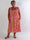 Marisol Sunburst - Blomstret plus size sommerkjole i viskose med smock henover brystet