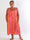 Marisol Sunburst - Blomstret plus size sommerkjole i viskose med smock henover brystet
