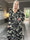 Pams Camo Midi L/S - Elastisk kjole i camouflageprint