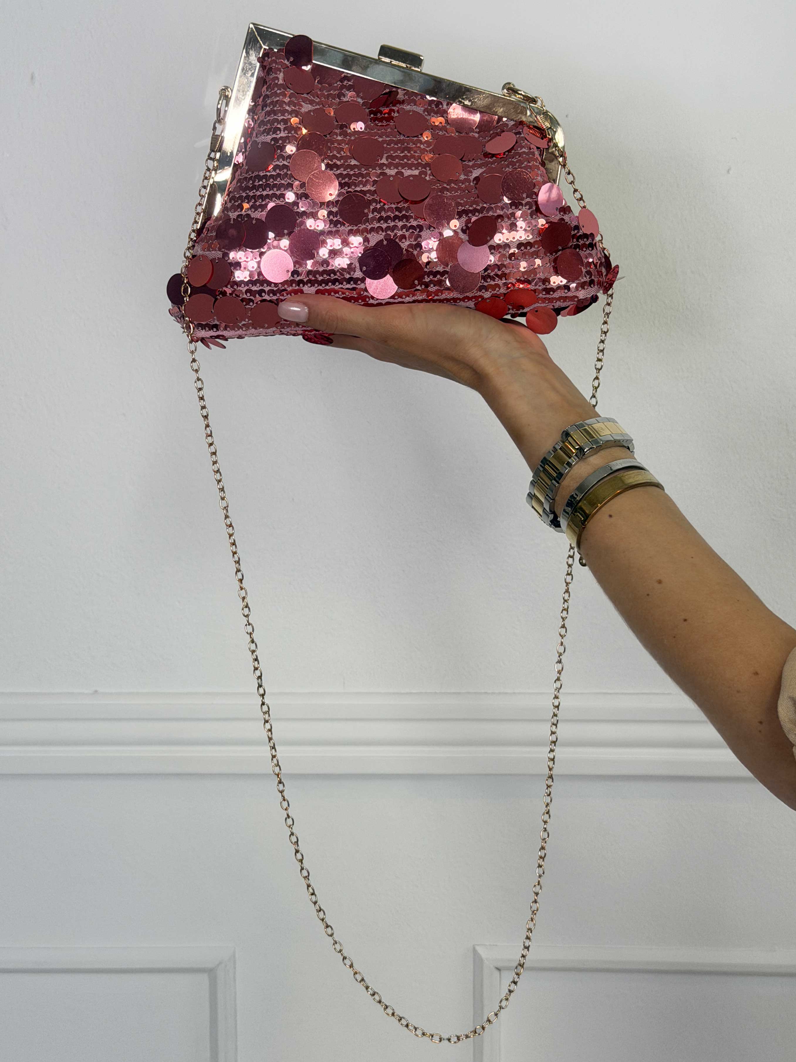 Stella - Crossbodytaske med store pailletter