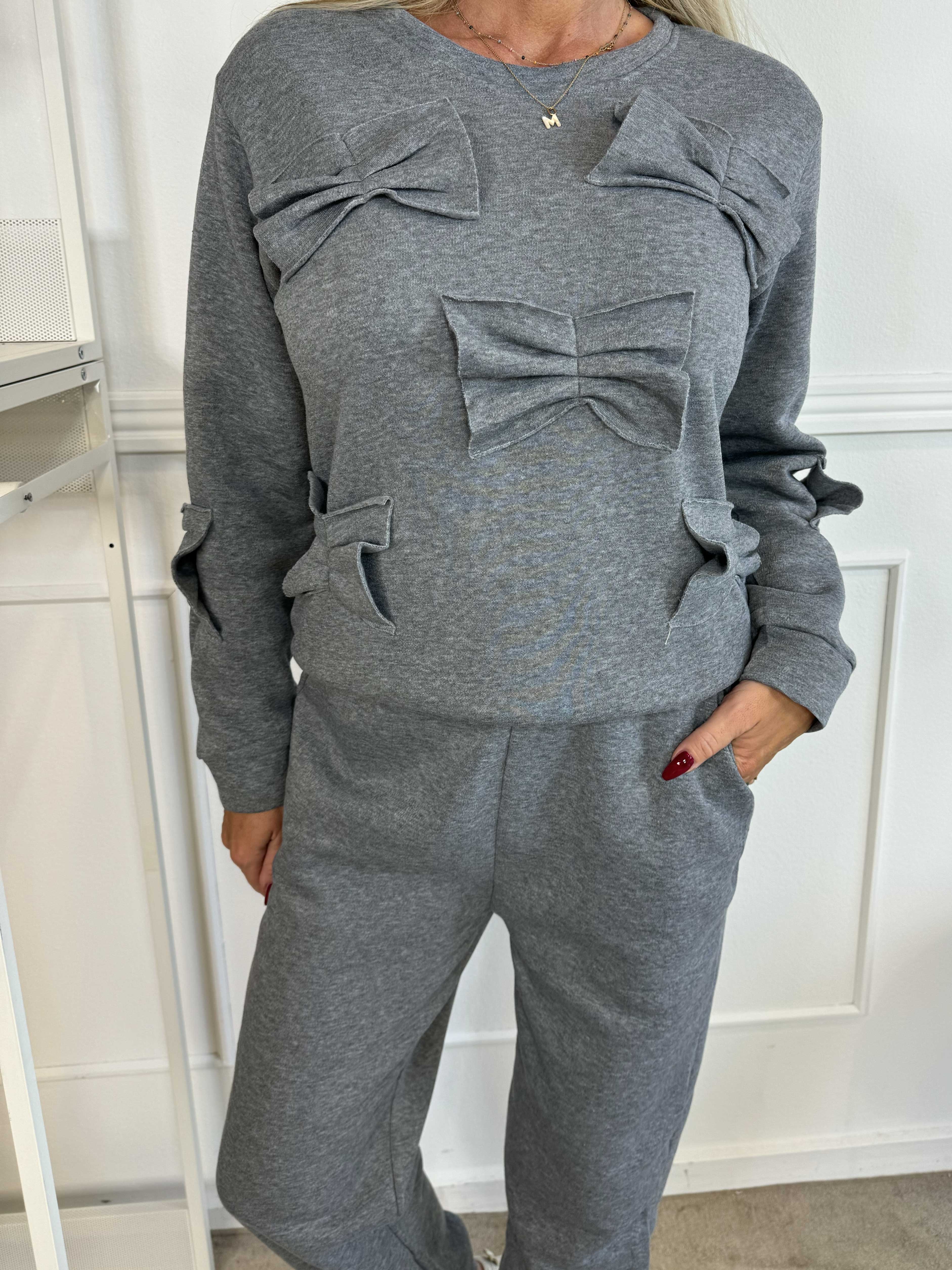 Yeva - Joggingsæt med små sløjfer