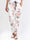 Saima - Hvide joggingbukser med roser