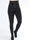 Maxima - Sorte leggings med hægter langs maven