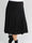 Padova - Sort knælang nederdel i elastisk stof