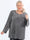 Ricarda - Plus size glimmerbluse med plisseringer