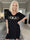 Vogue - Oversized t-shirtkjole i viskose med guld skrift