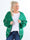 Yanira - Strikket plus size cardigan med guldstriber