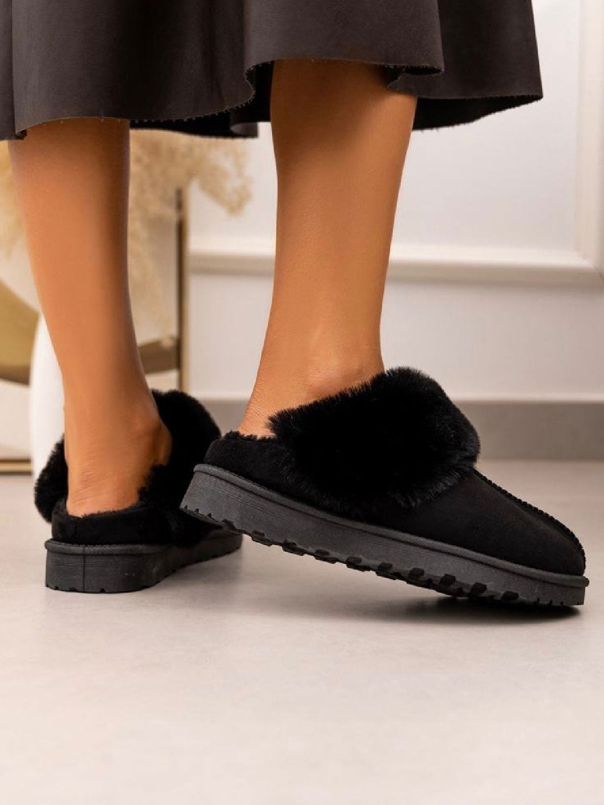 Amalie - Sutsko med blødt foer og solid sål