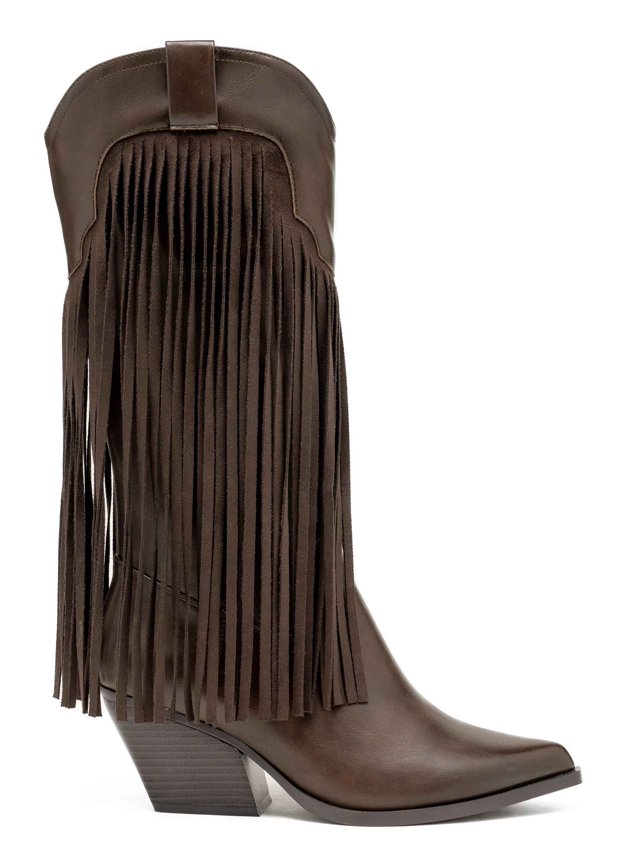 Marjorie - Cowboystøvler med frynser