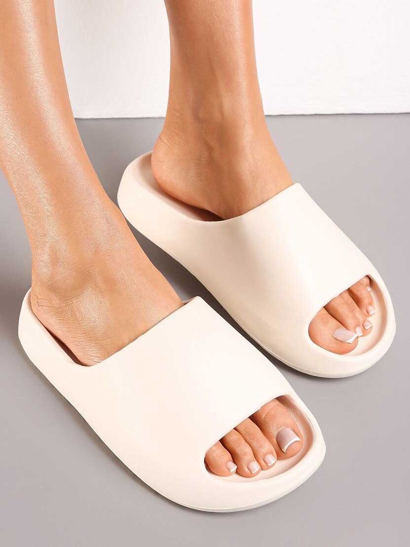 Ciabatte - Ensfarvet slippers
