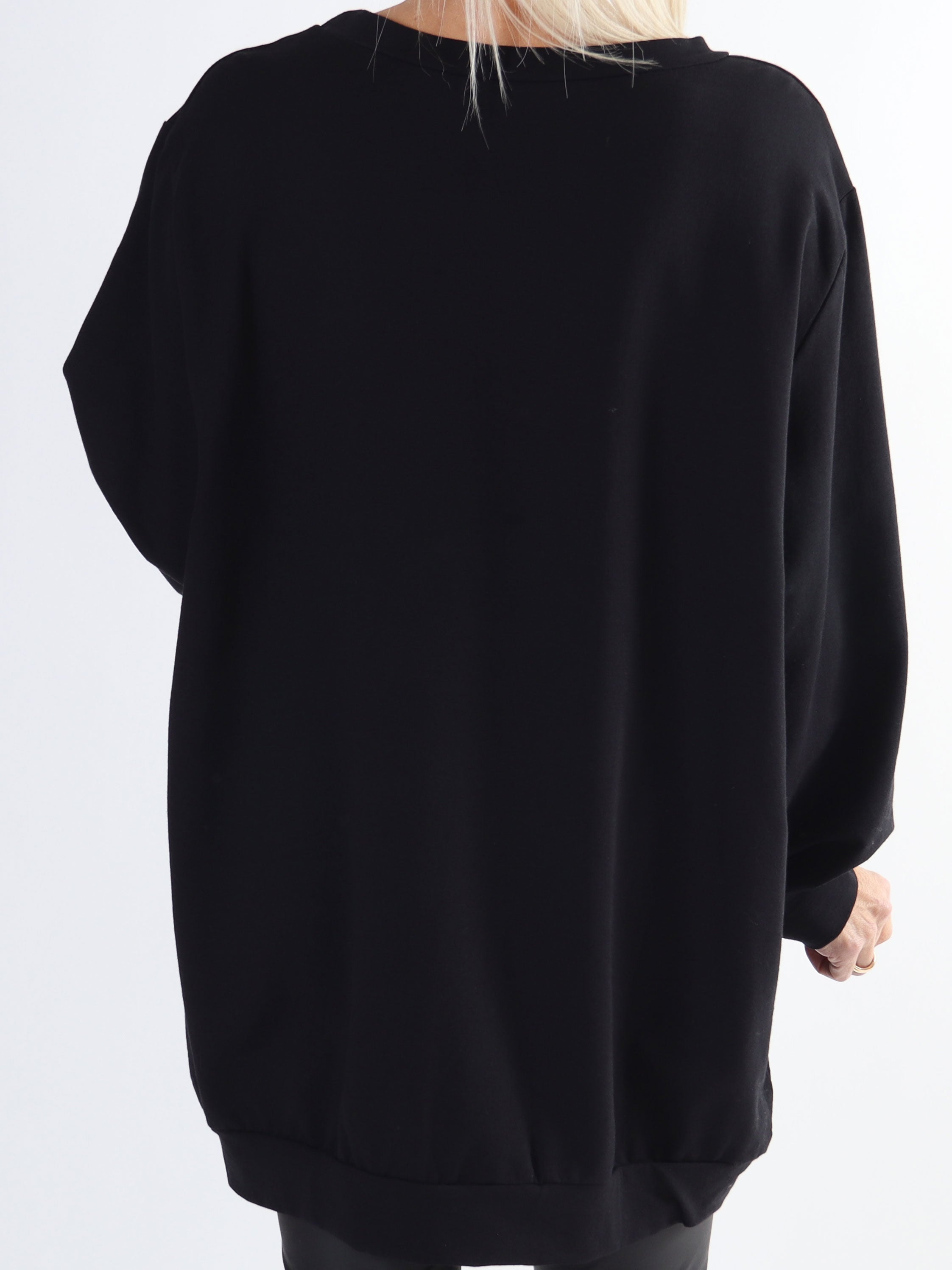 Abena - Plus size sweatshirt med vogue på brystet