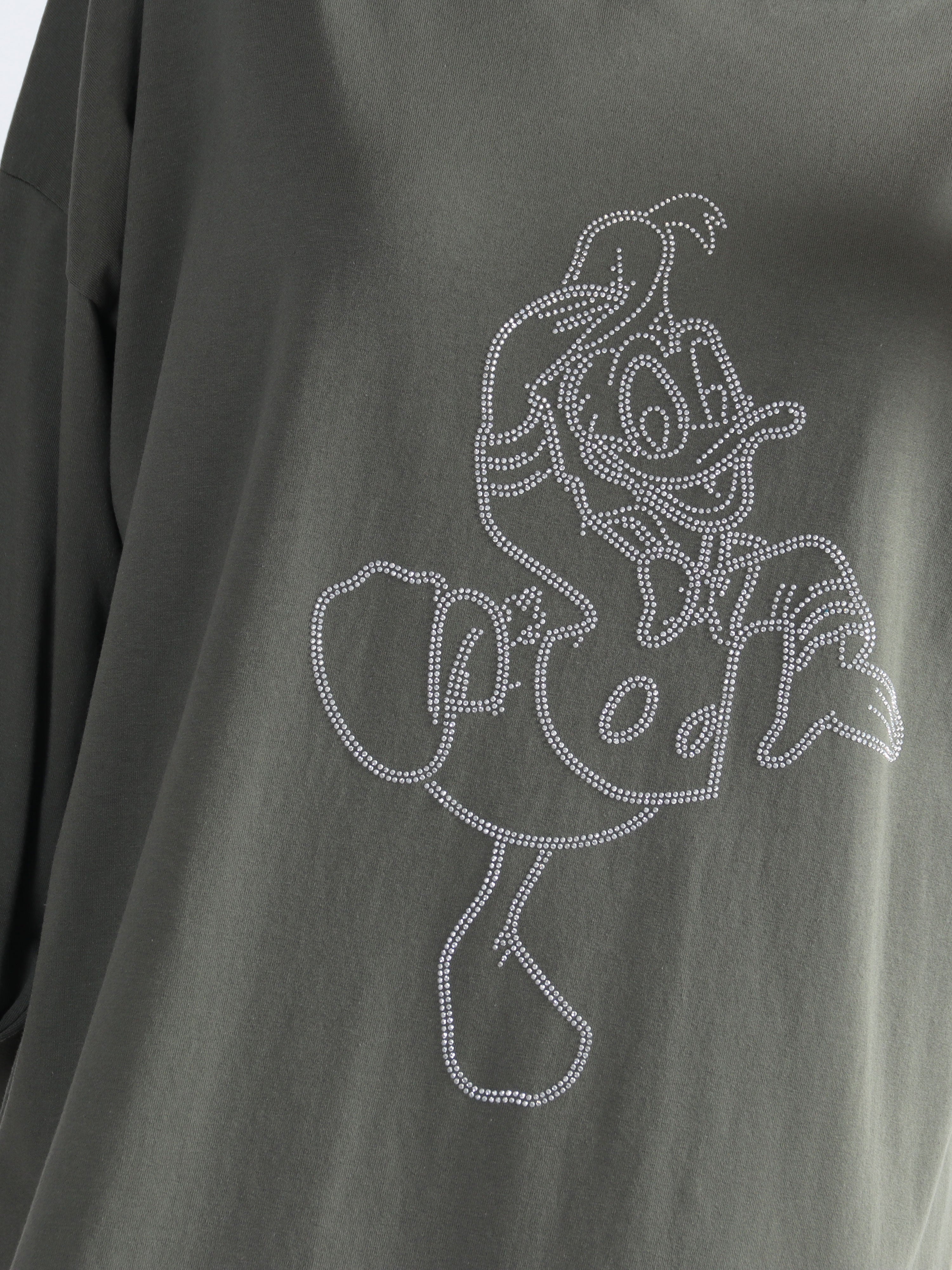 Ada - Plus size kjole i bomuld med tryk i similisten