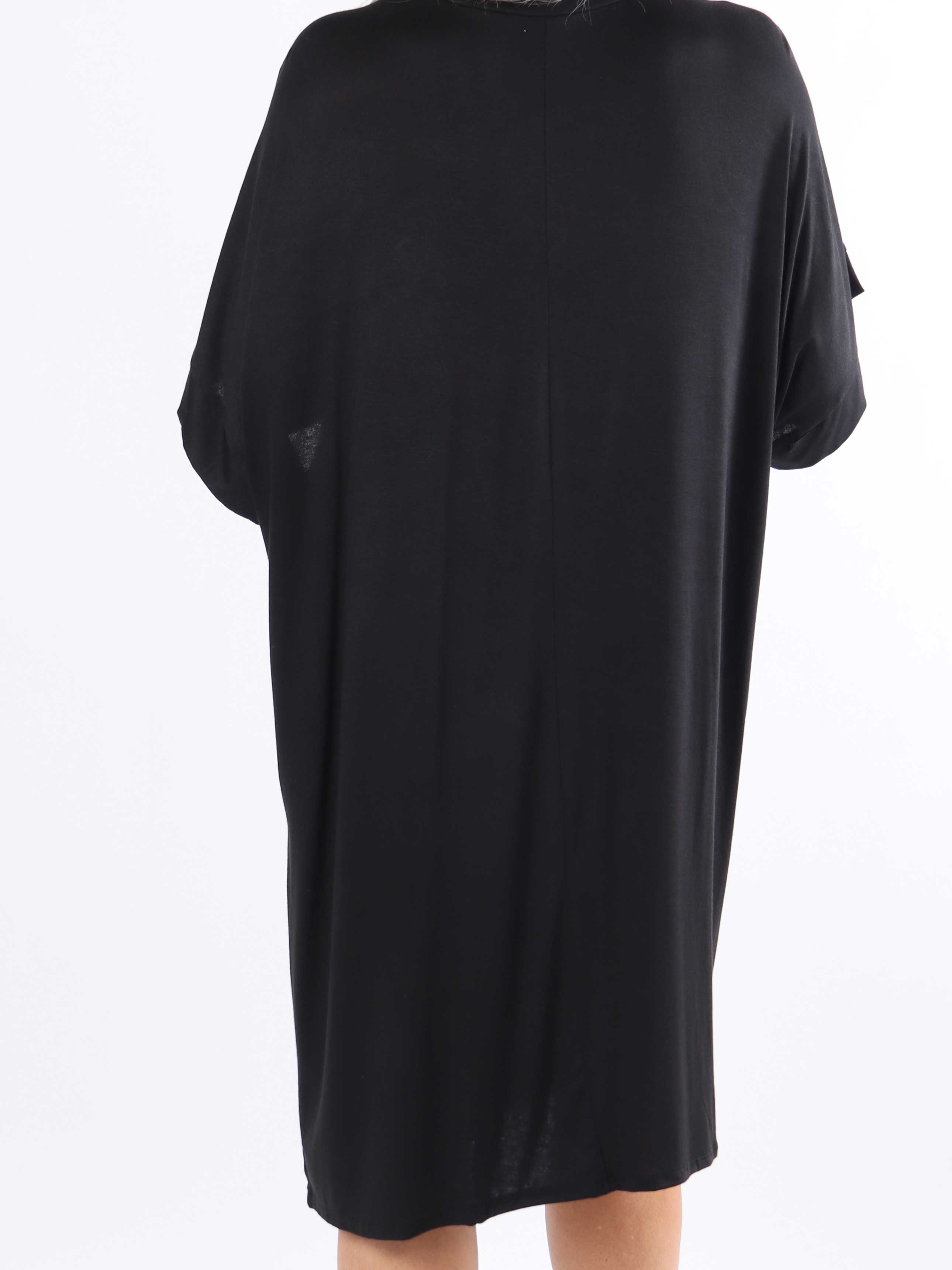 Adana - Sød plus size tunika i viskose med lynlås i udskæringen