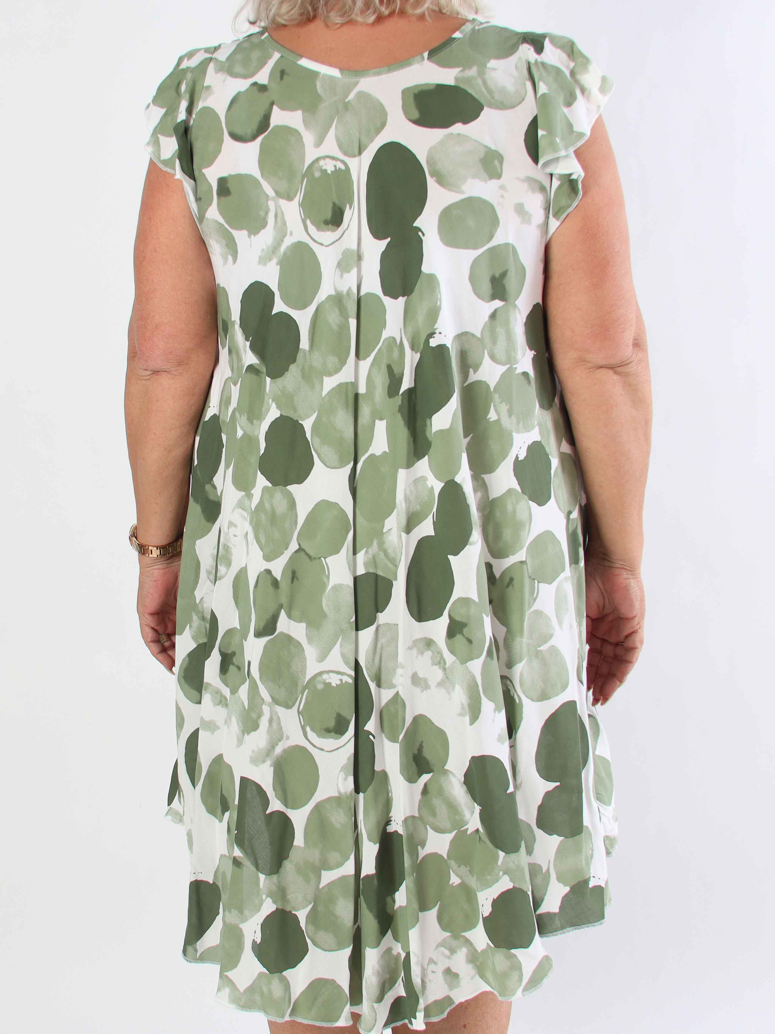 Akantha  - Mønstret plus size sommerkjole i let viskose