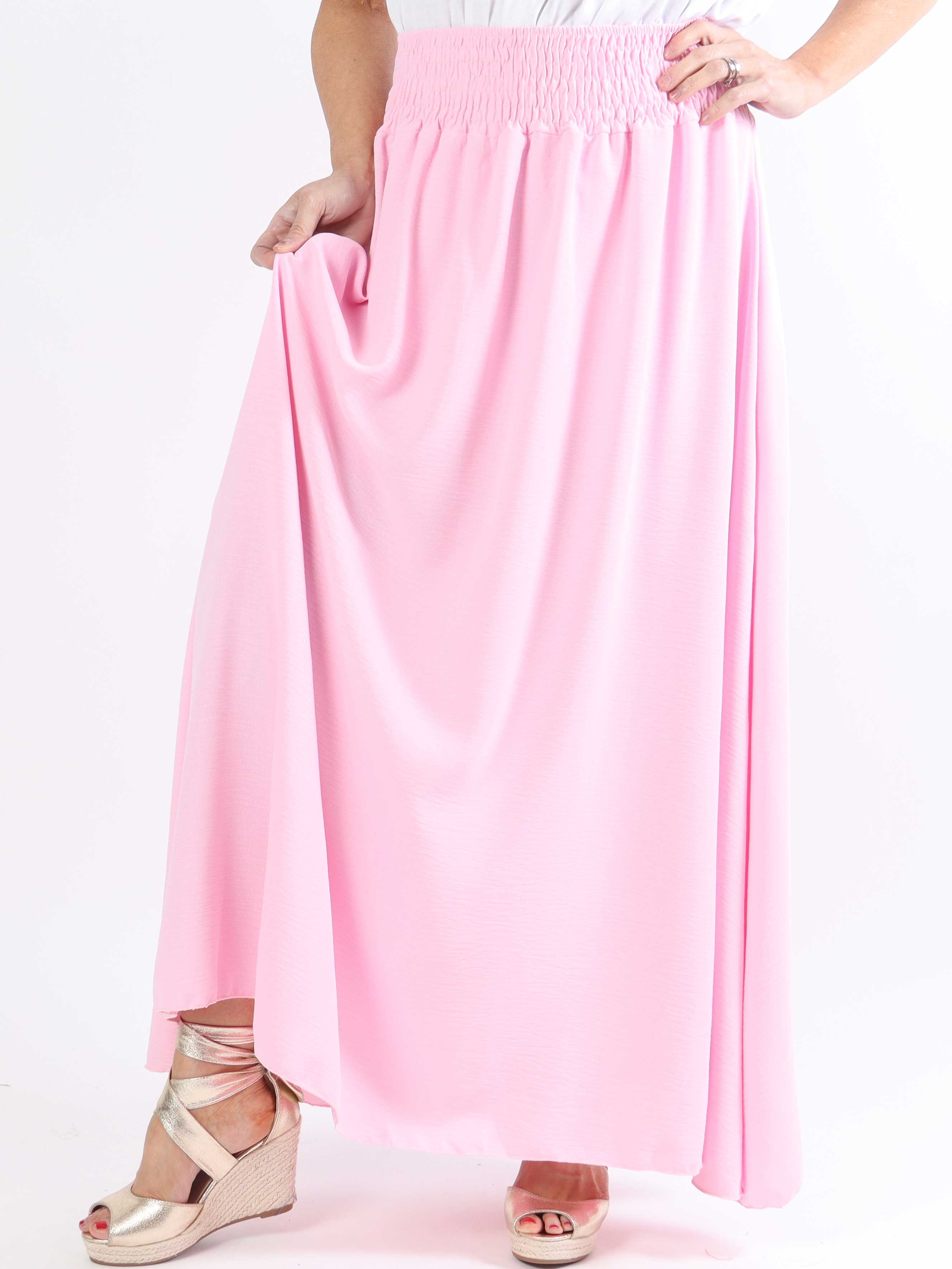 Amalia - Sød lang plus size nederdel