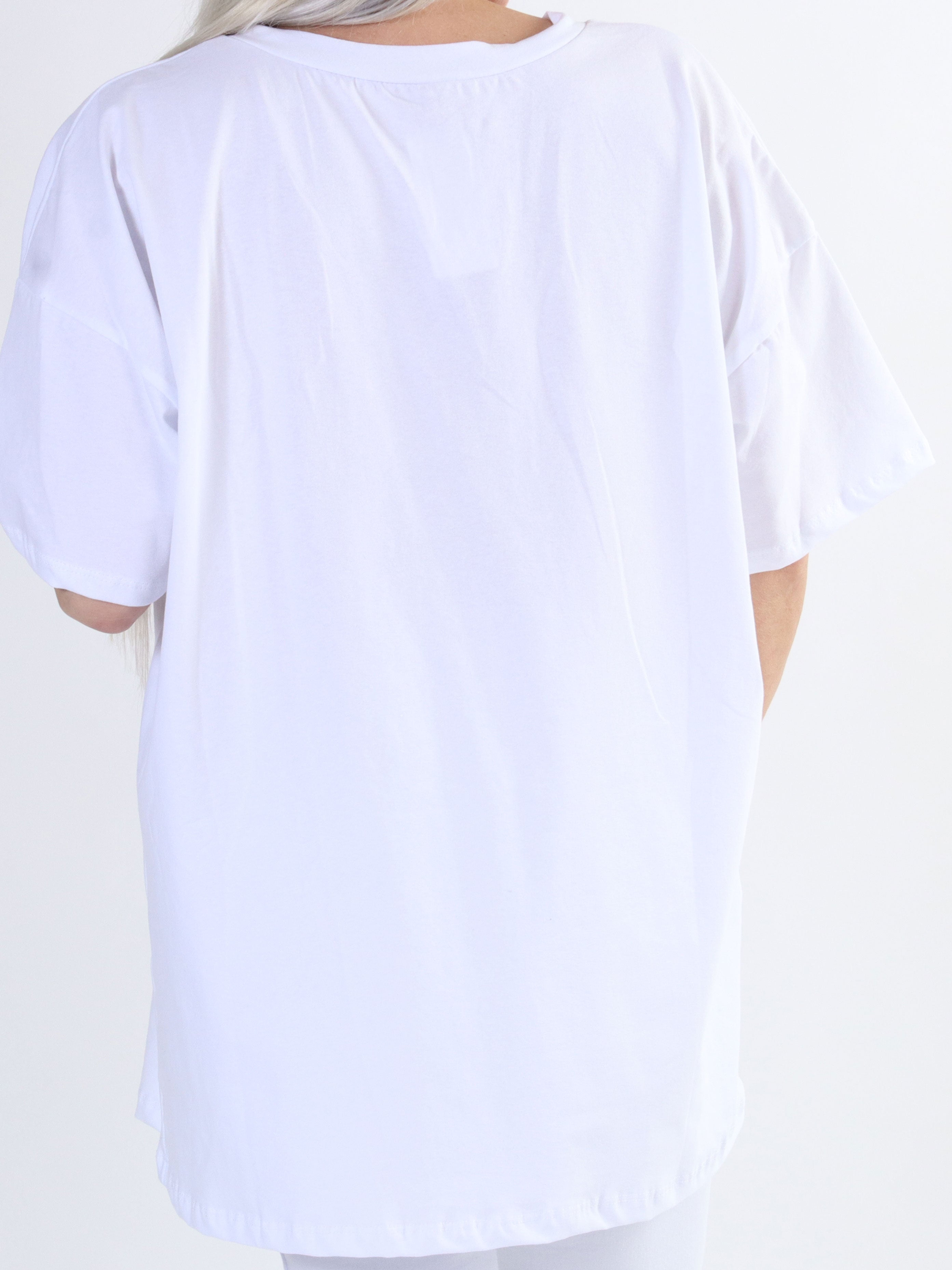 Amour - Cool plus size t-shirt med skrift