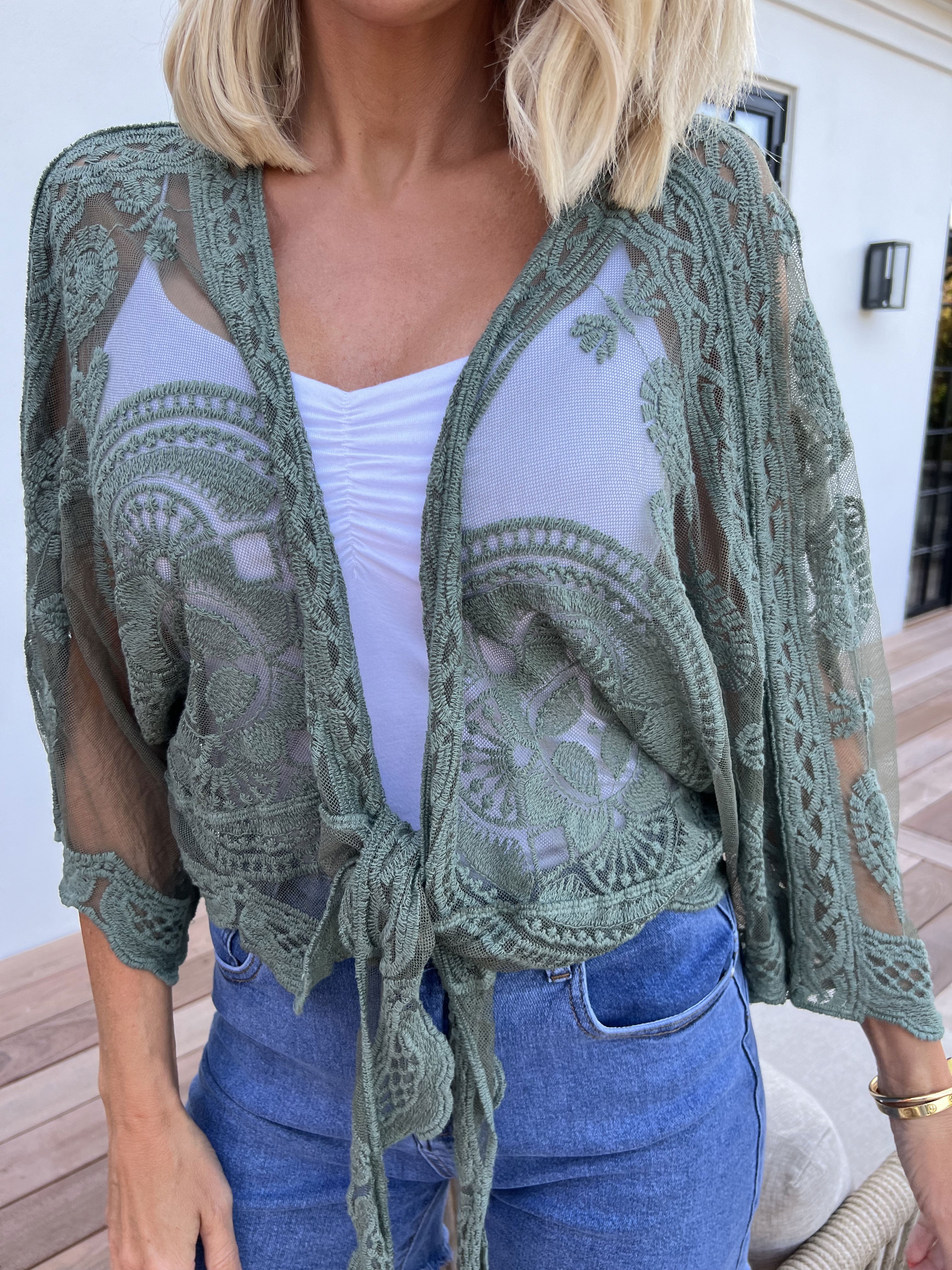 Andromeda - Sød kort blonde cardigan