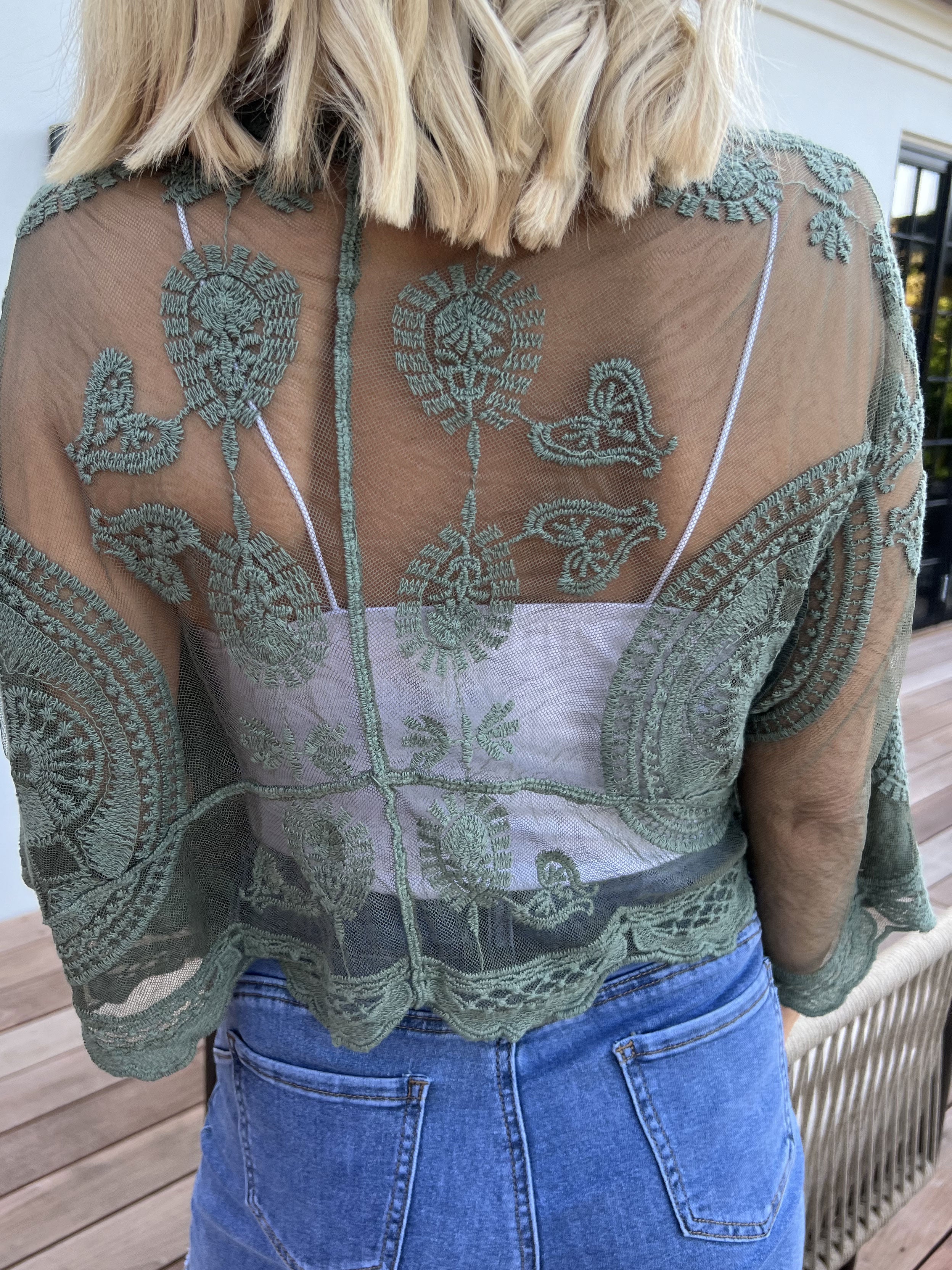 Andromeda - Sød kort blonde cardigan