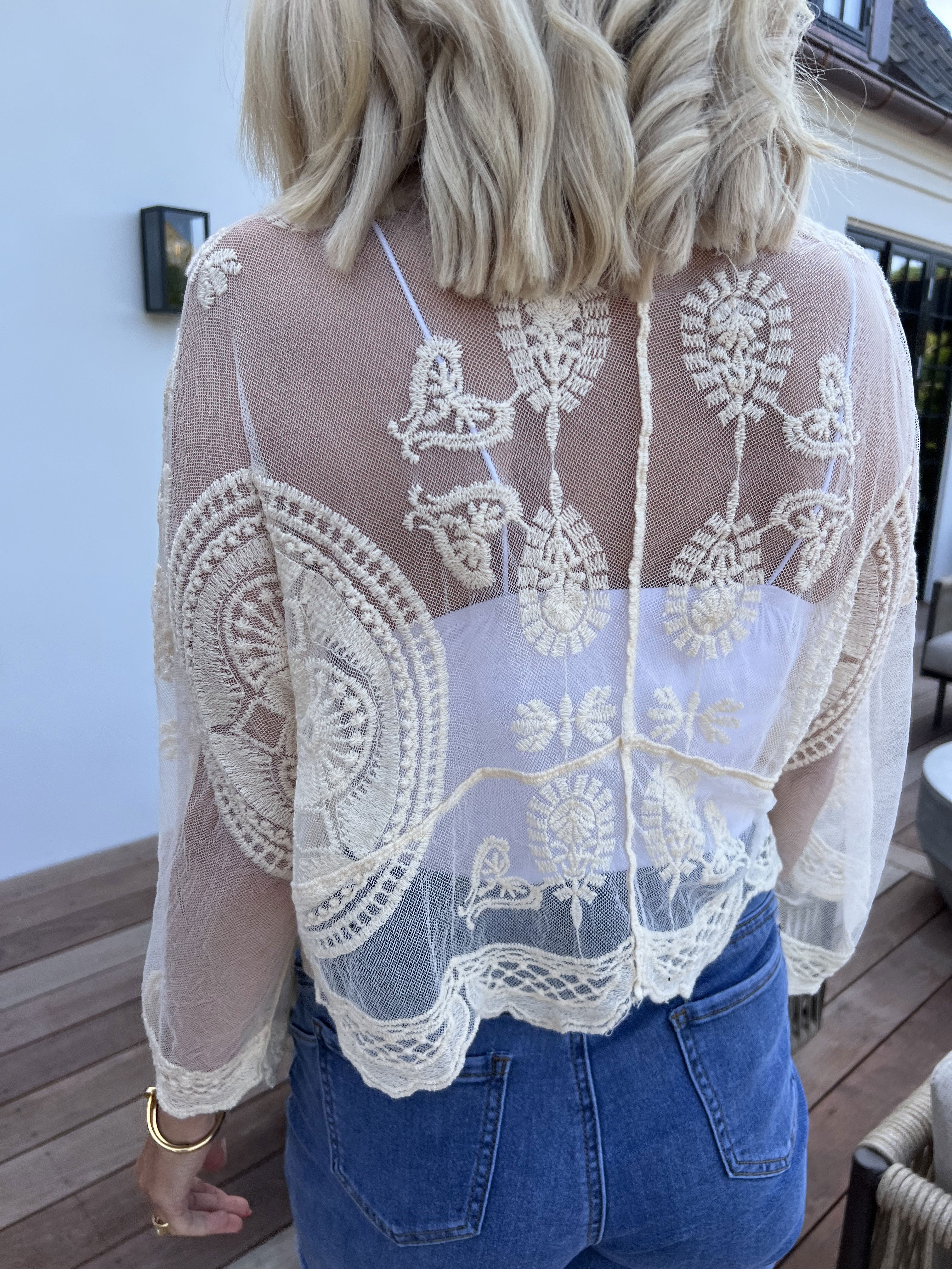 Andromeda - Sød kort blonde cardigan