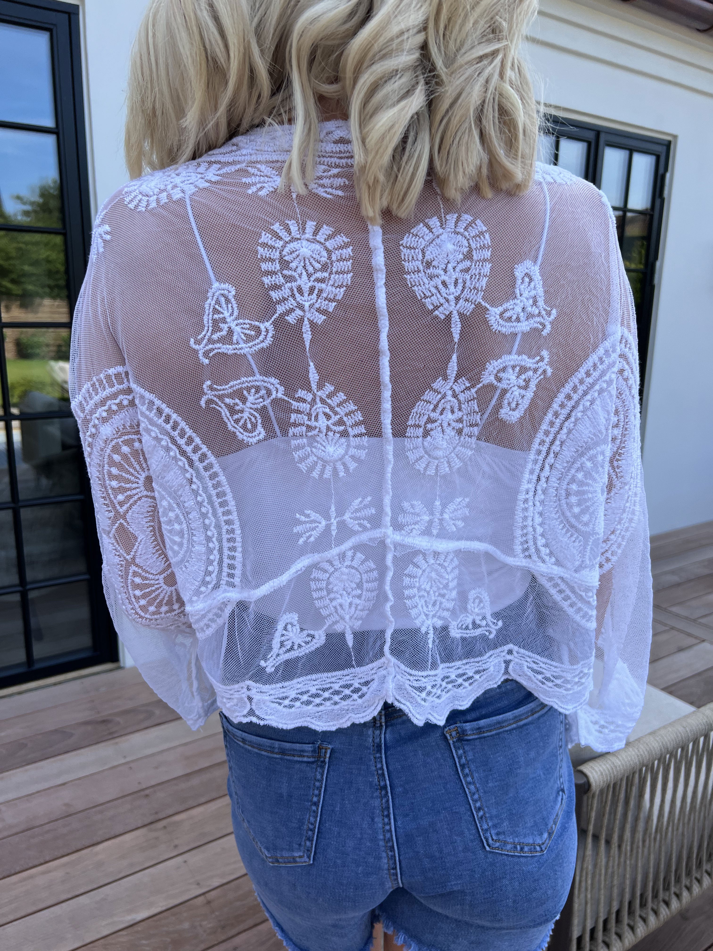 Andromeda - Sød kort blonde cardigan