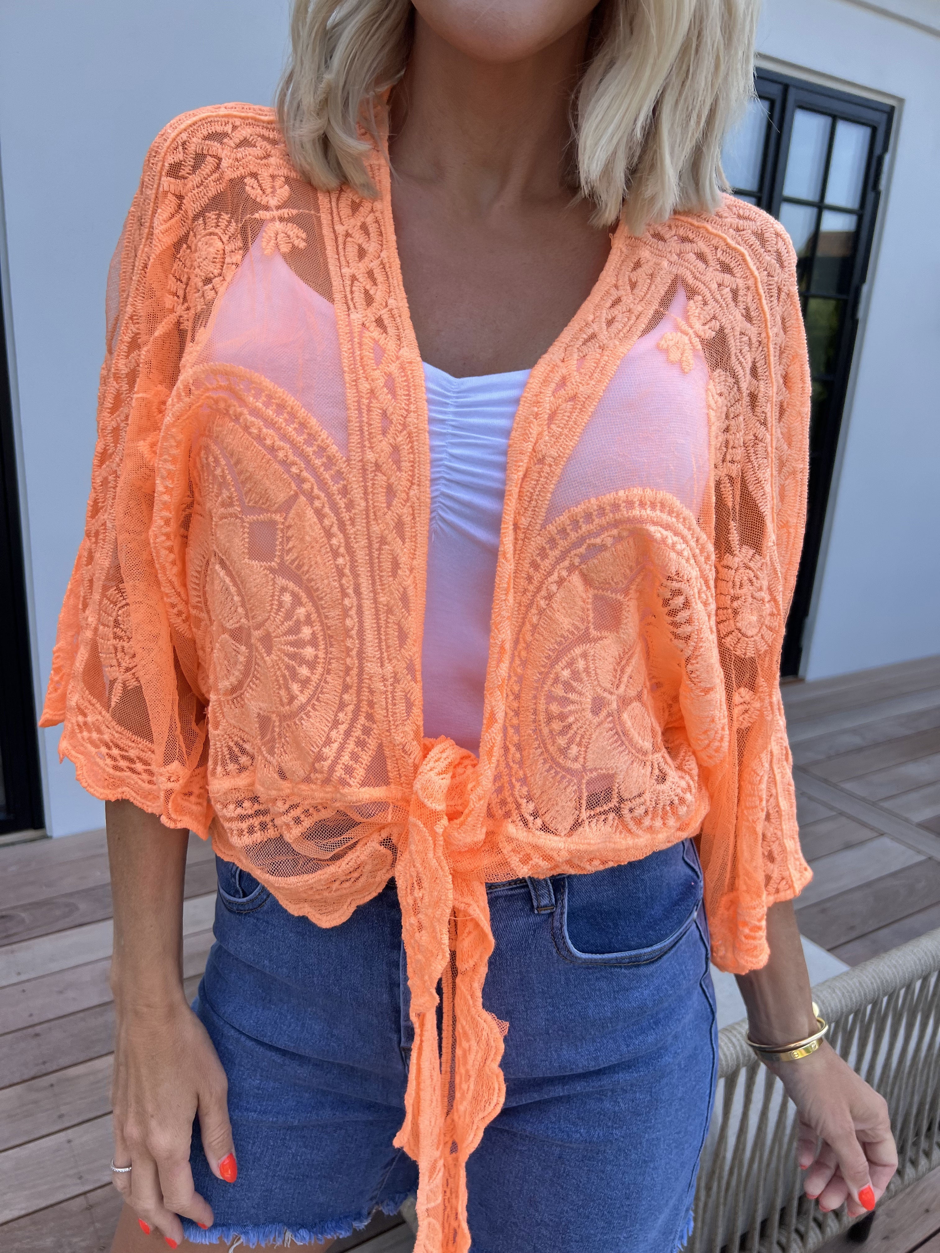 Andromeda - Sød kort blonde cardigan