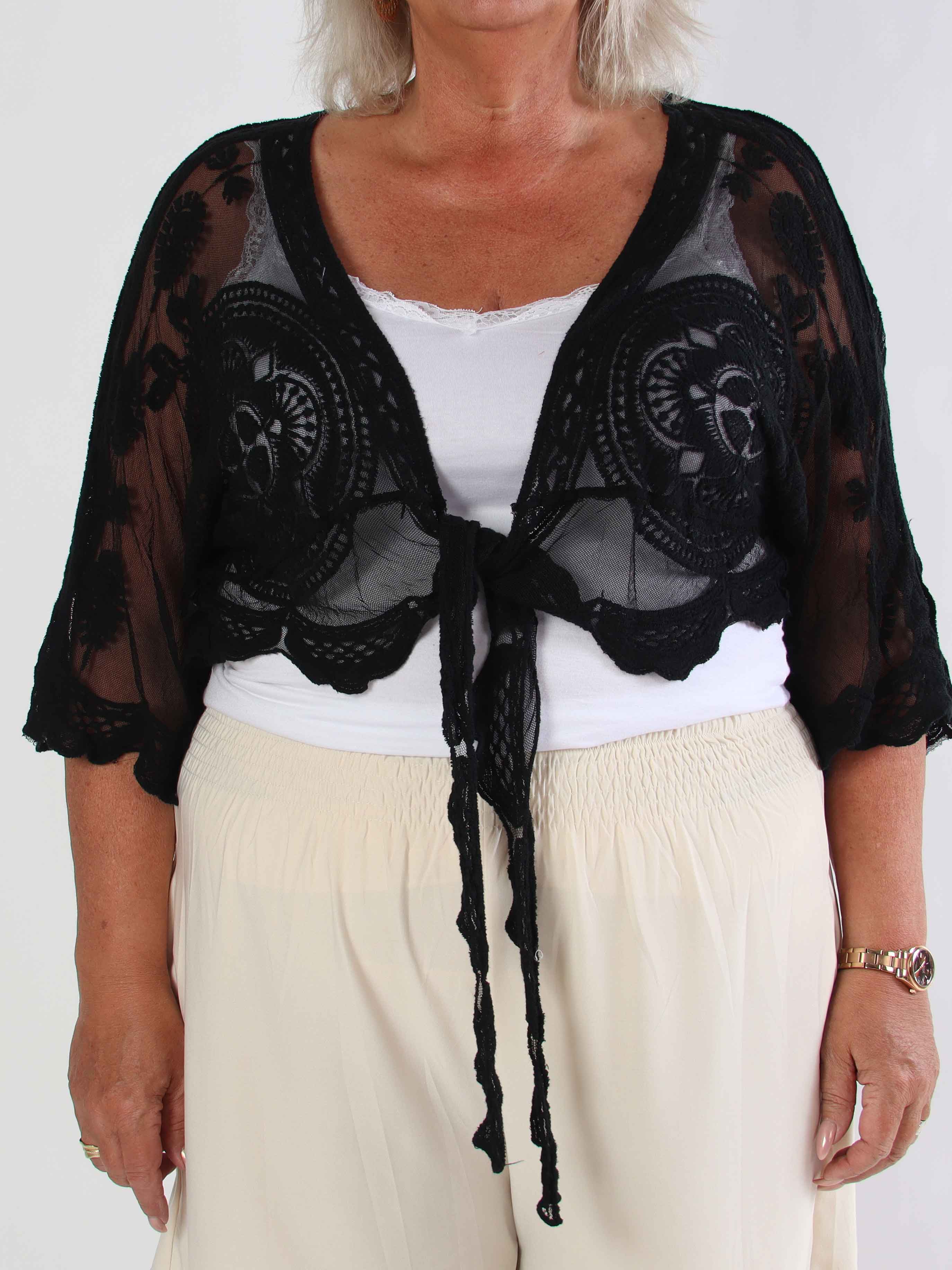 Andromeda - Sød kort plus size blonde cardigan