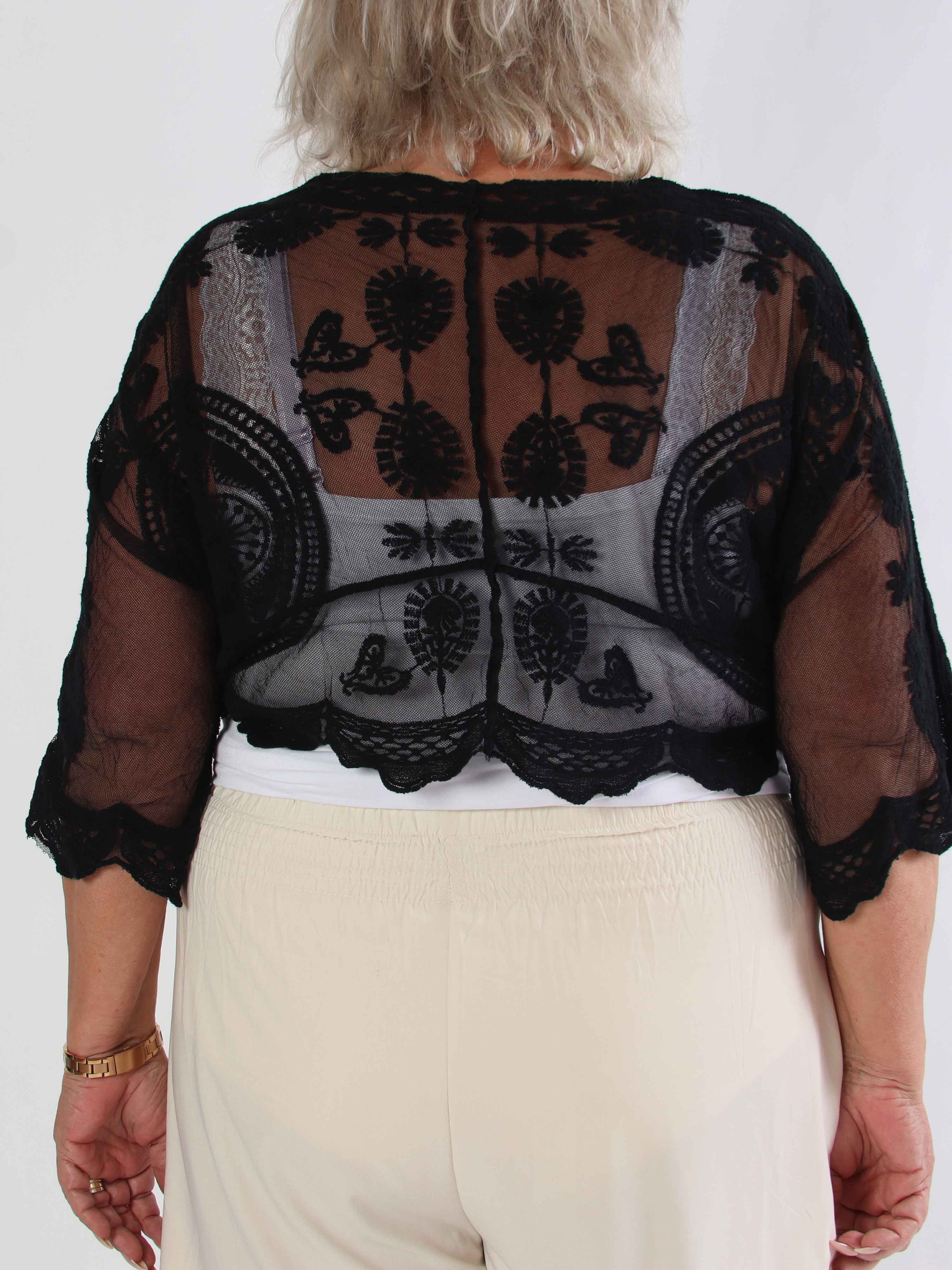 Andromeda - Sød kort plus size blonde cardigan