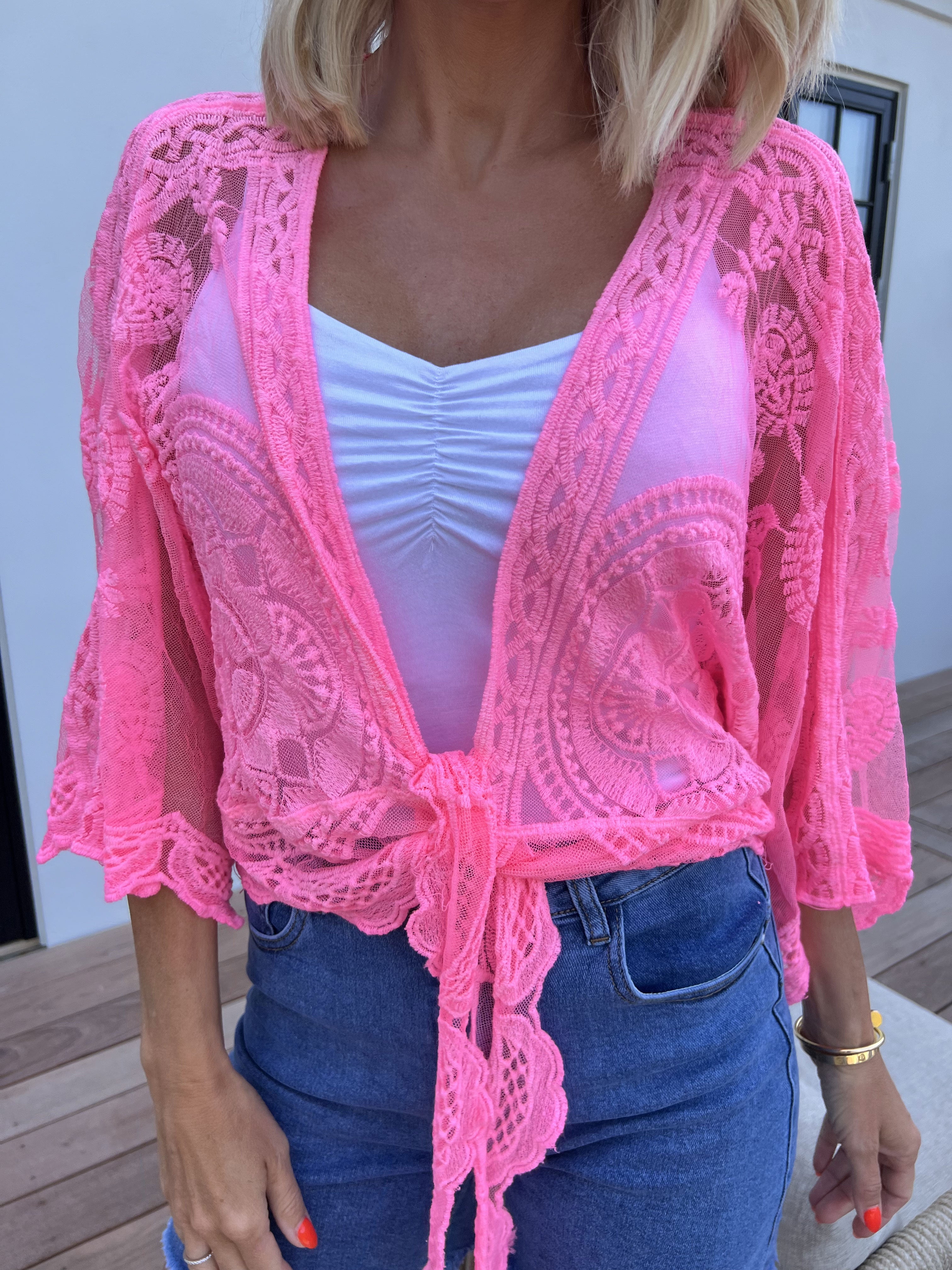 Andromeda - Sød kort blonde cardigan