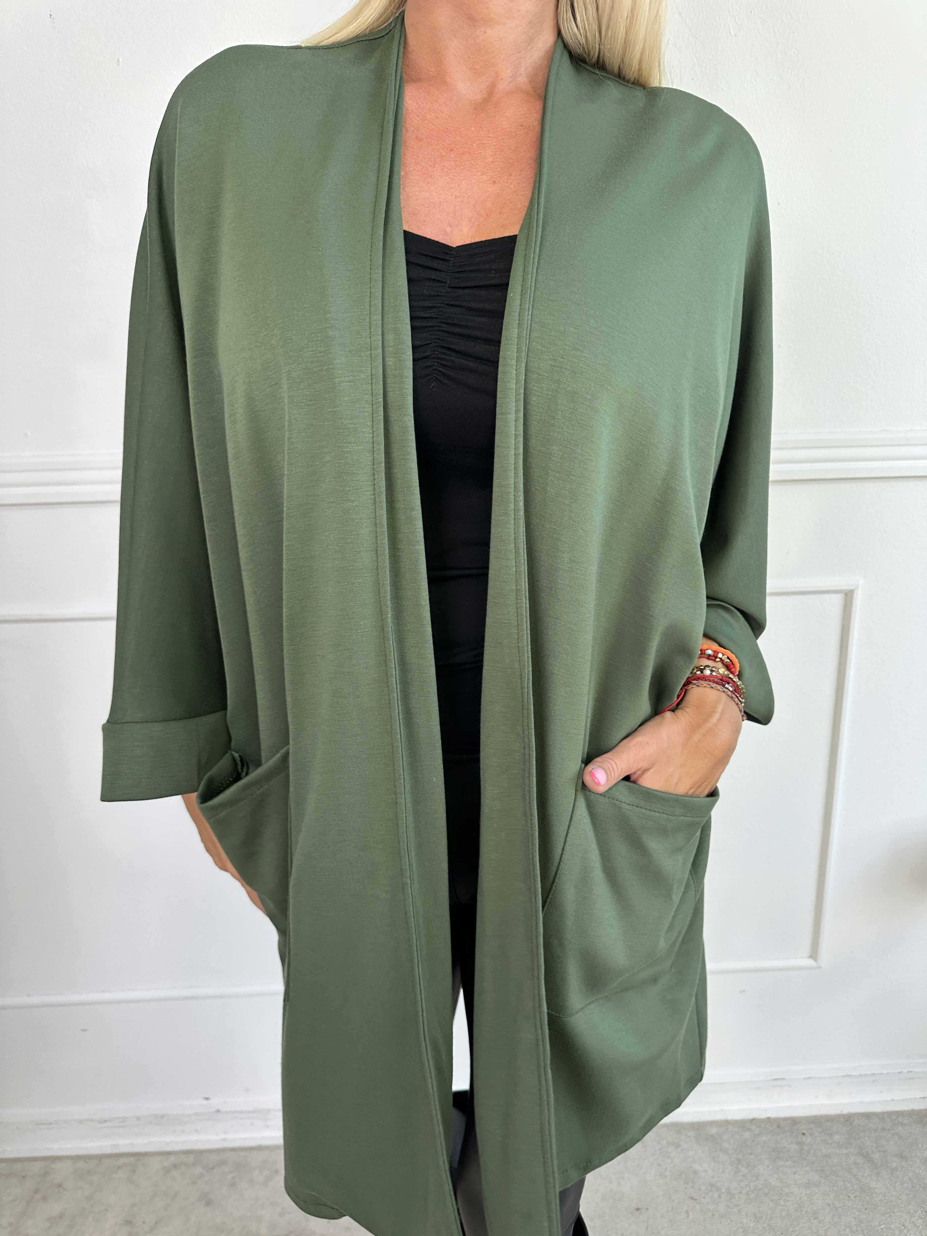 Annah Cardigan - Oversized blød cardigan med lommer