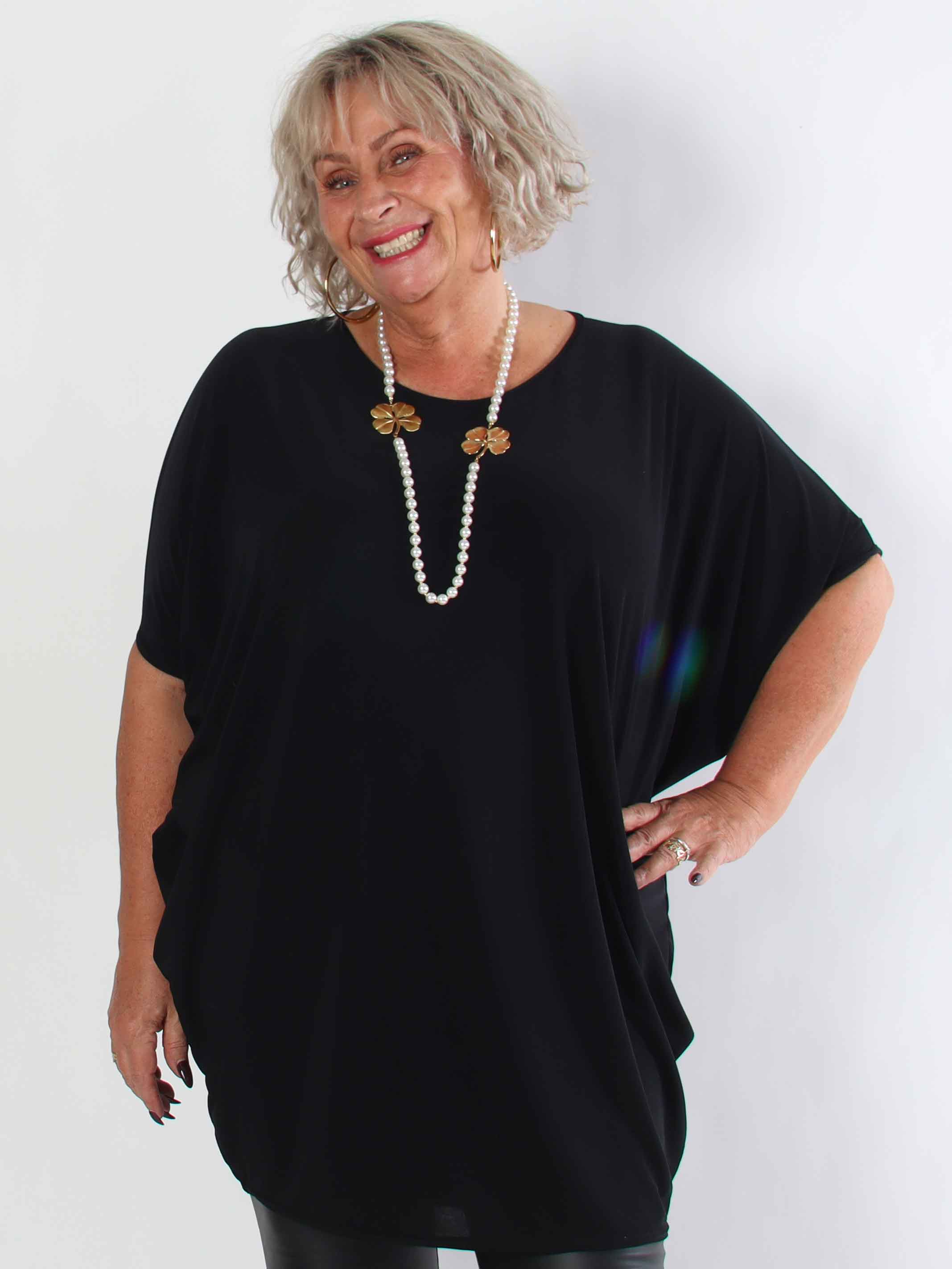 Arabella - Plus size tunika med flagermusærmer