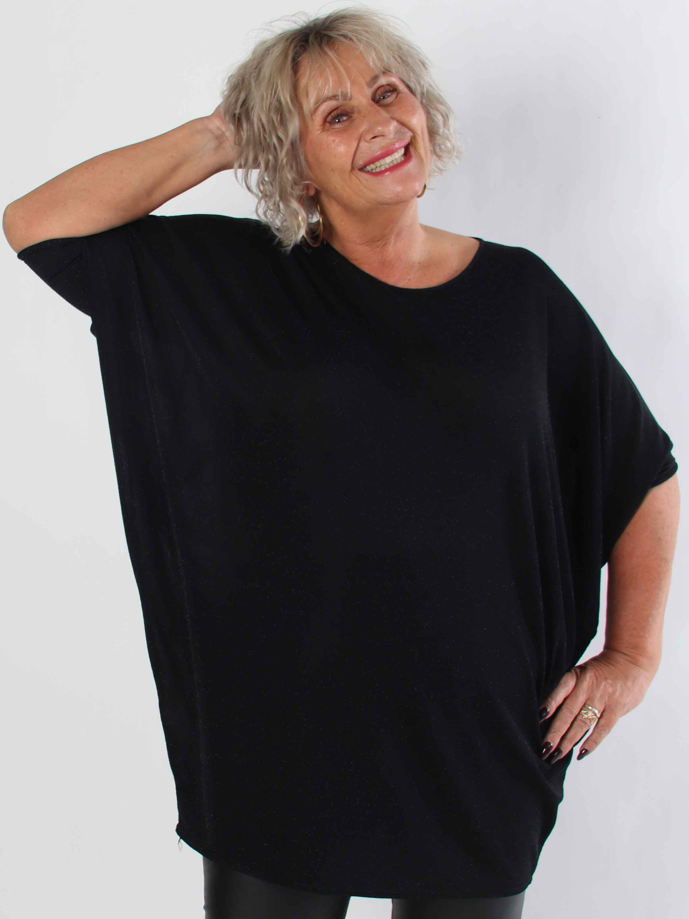 Arabella - Plus size tunika med flagermusærmer