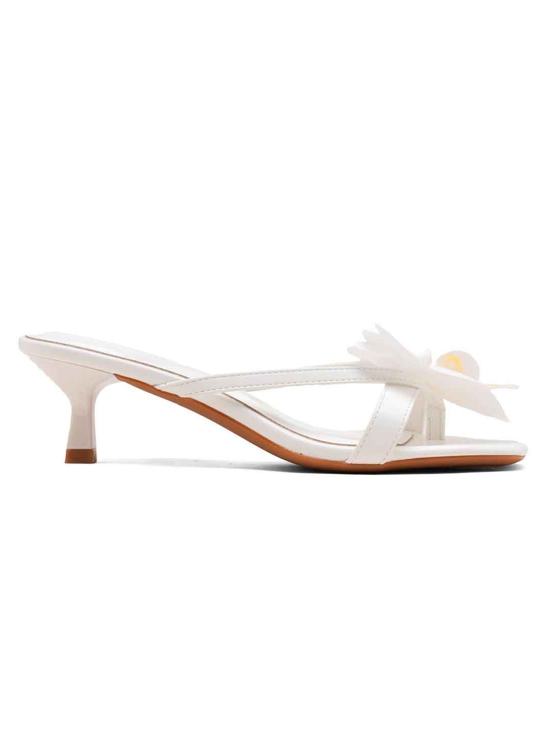 Archidea - Fin sandal med lille hæl og pyntet med en orkidé