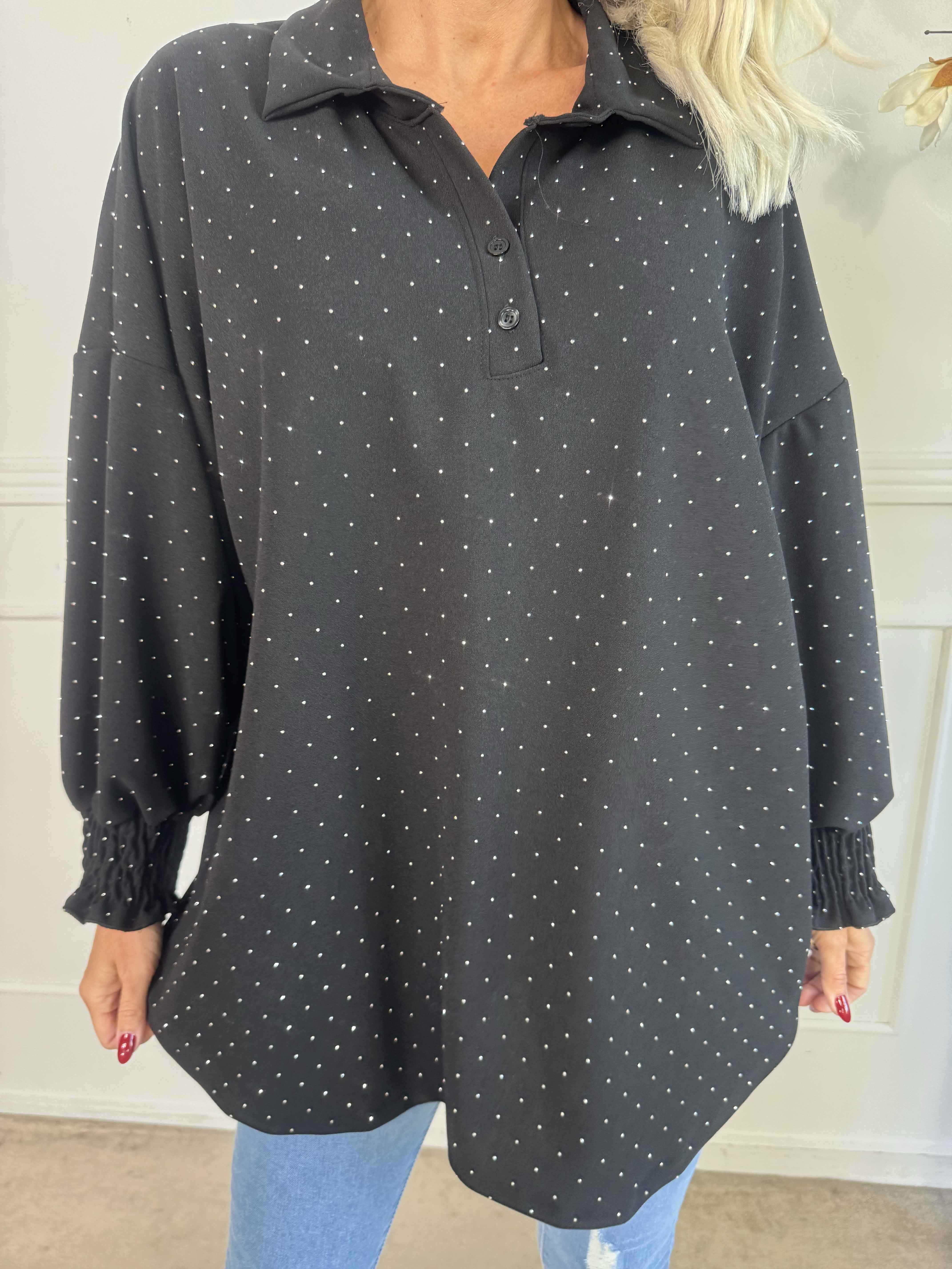 Aria - Tunika pyntet med similisten og smock ved ærmet