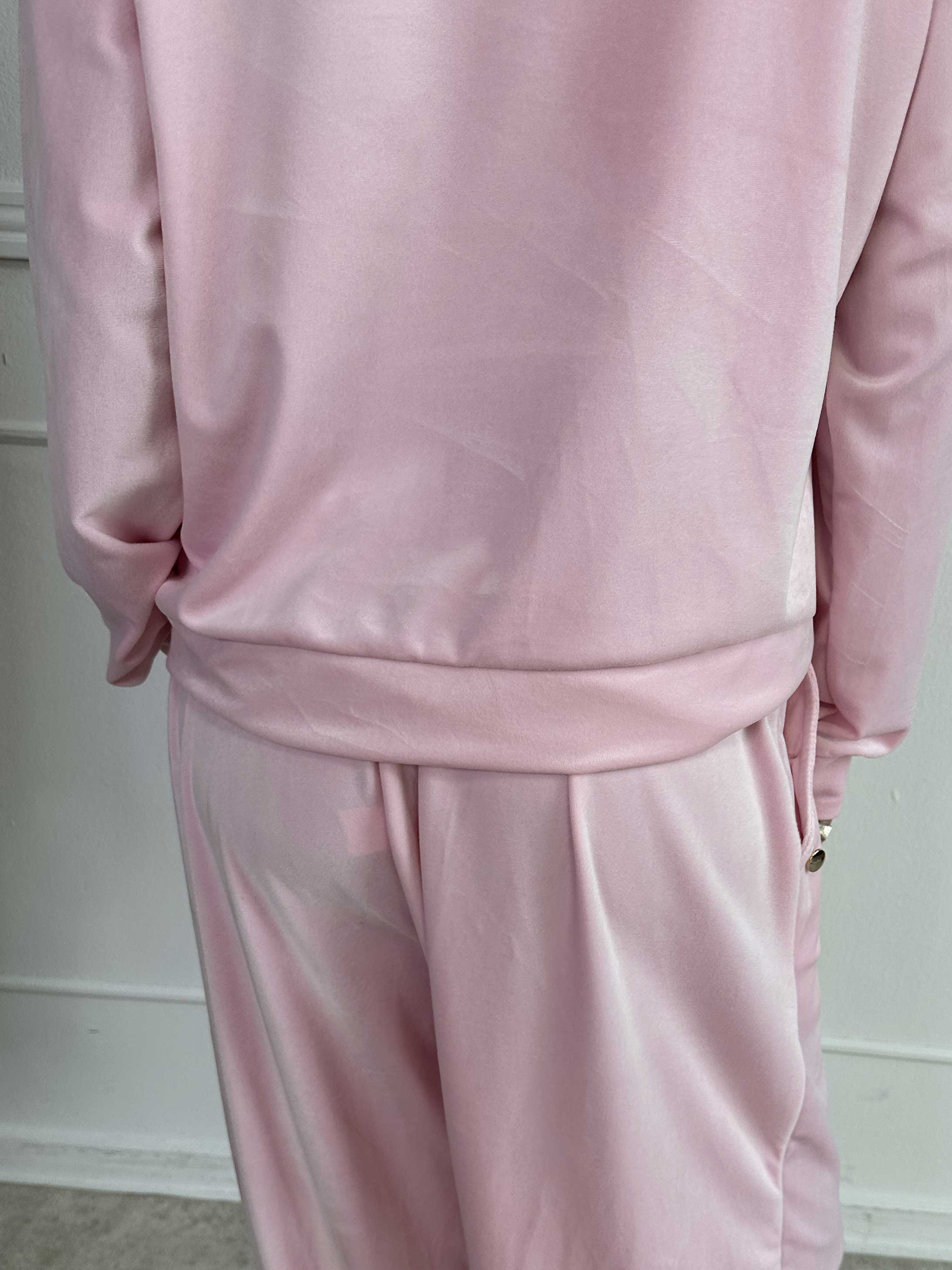 Arina - Blødt velour joggingsæt med guld knapper