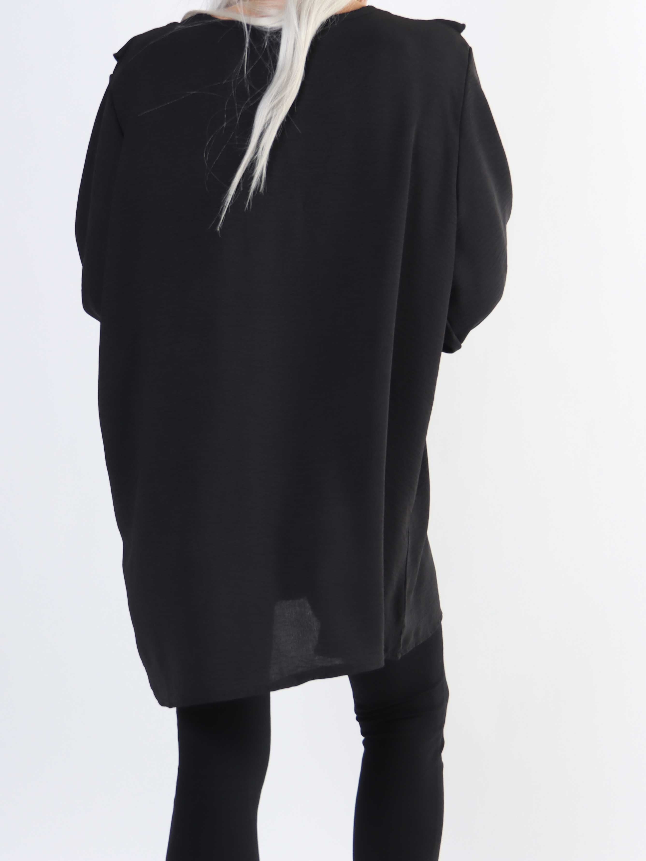 Ava - Sød plus size tunika med flæser