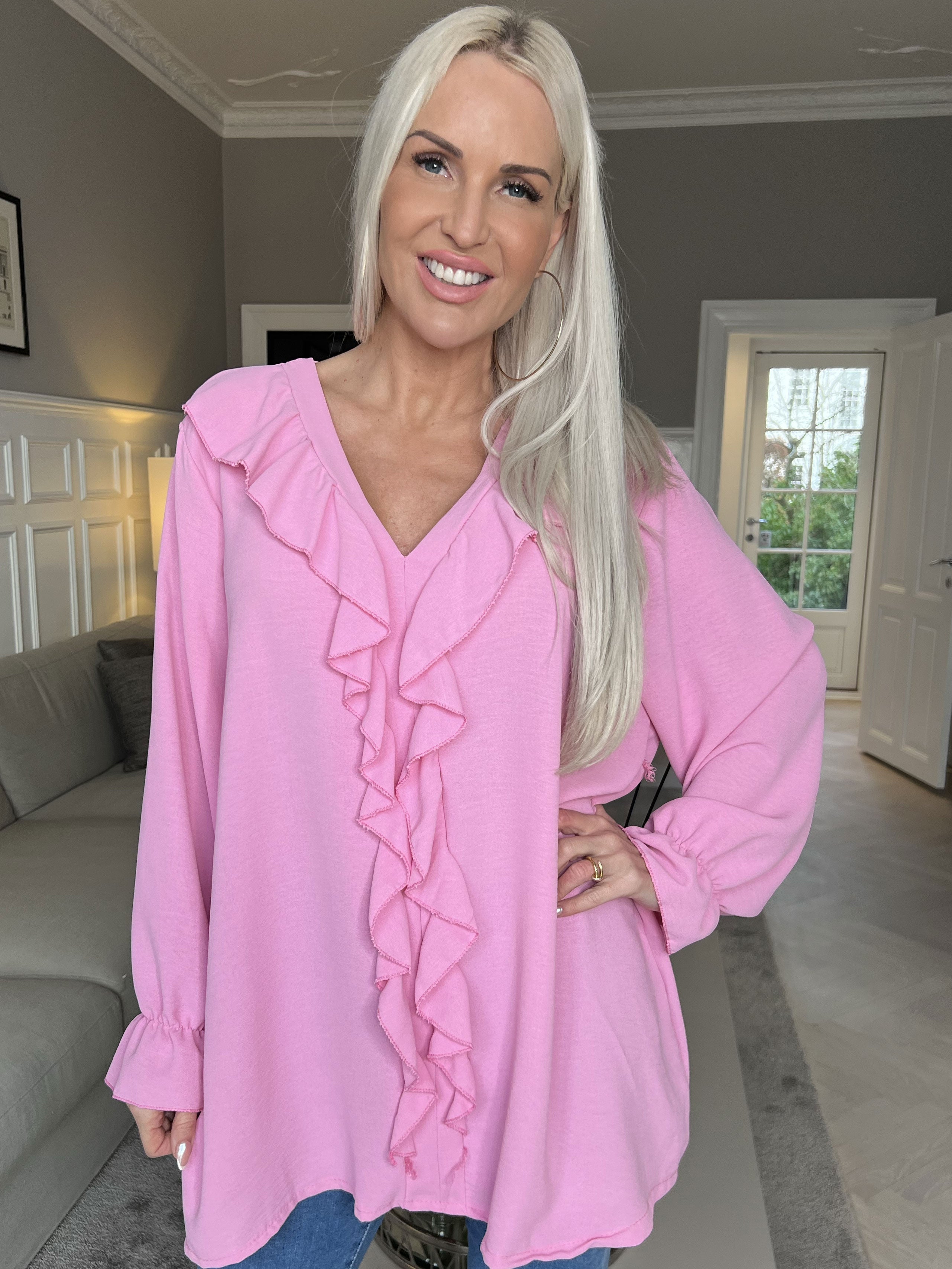 Ava - Sød tunika med flæser