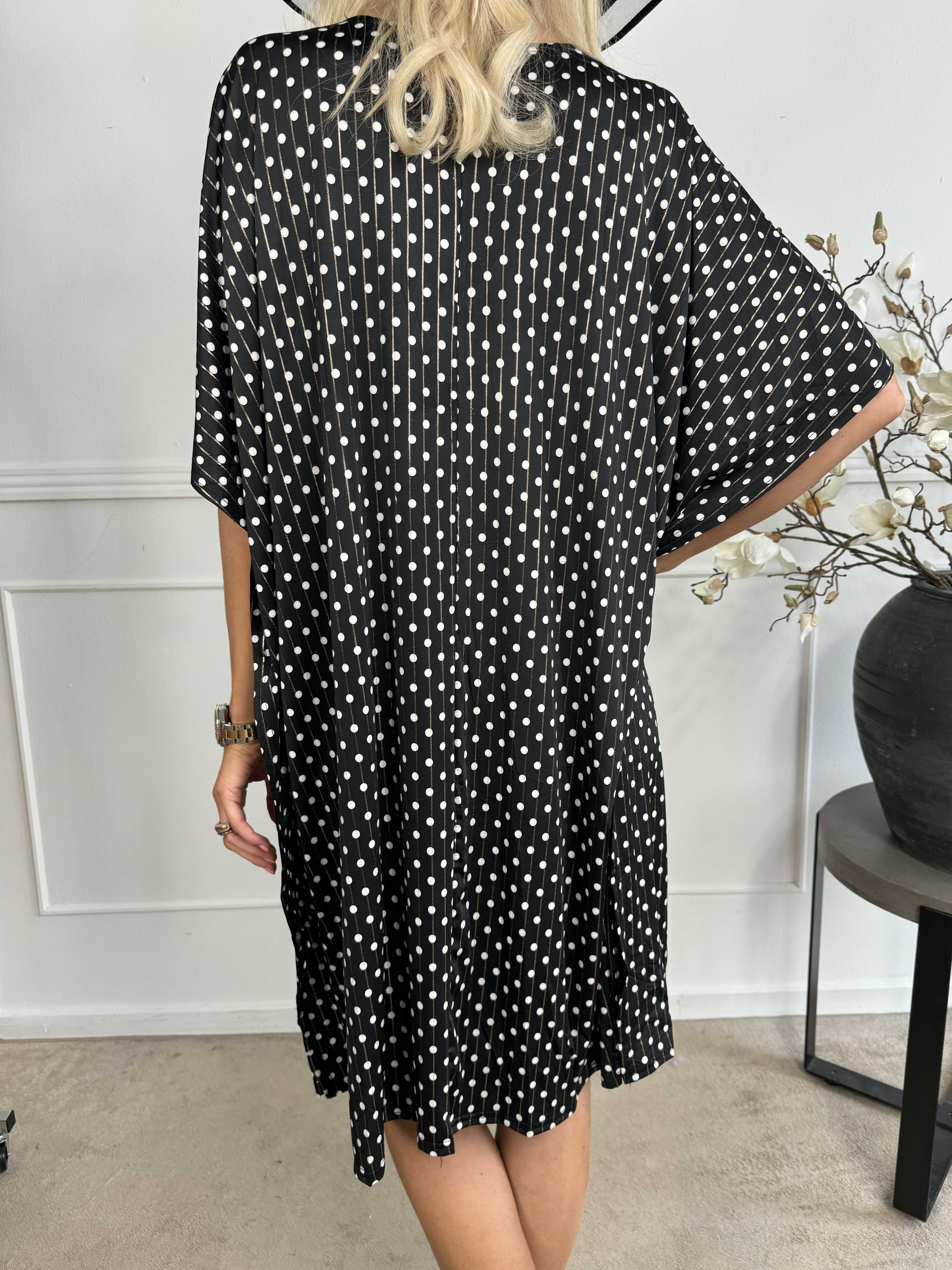 Azmina Dot - Elastisk tunikakjole i loose fit