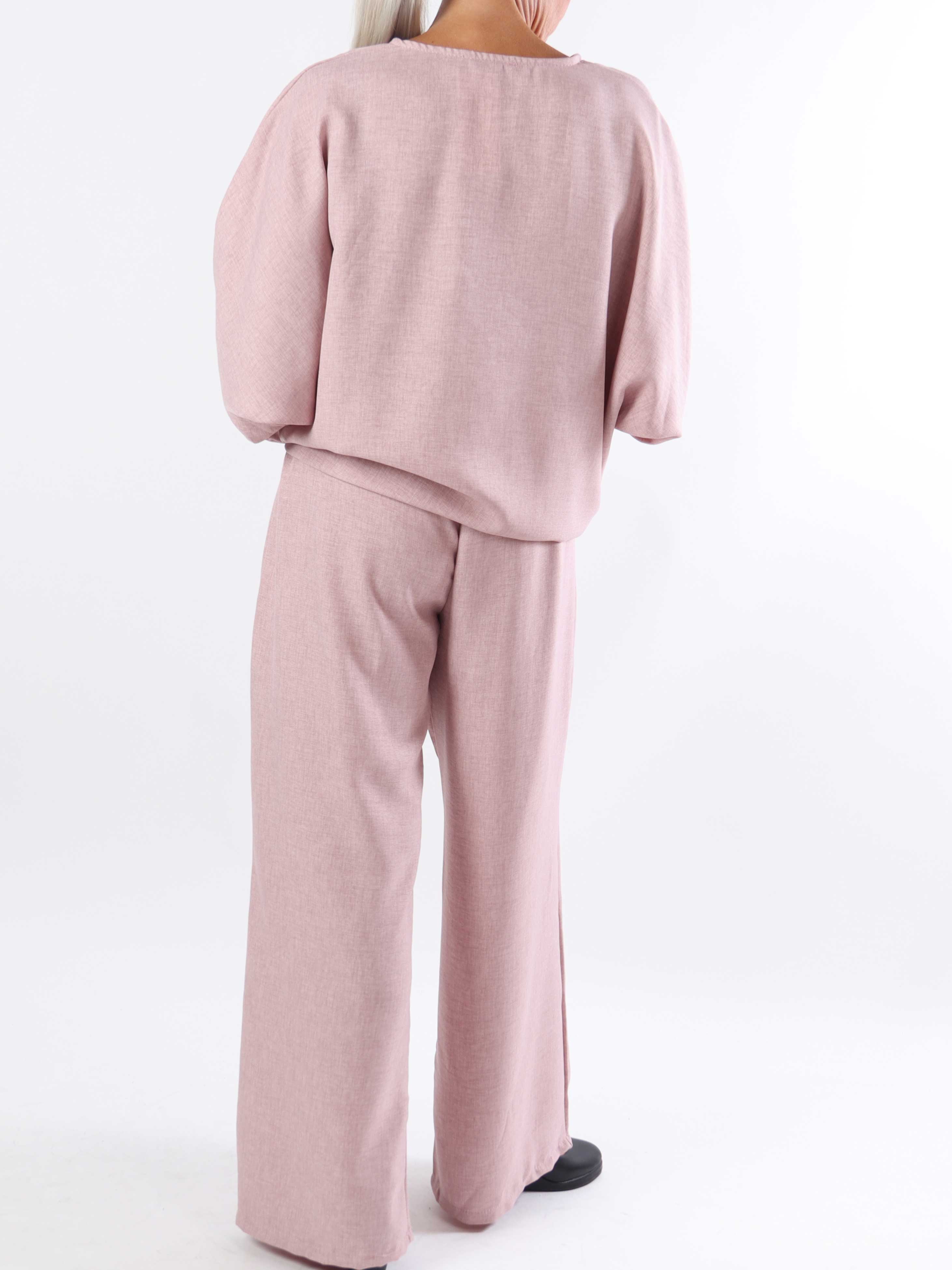 Bella - Sød plus size tunika med knude og aftagelig blomst