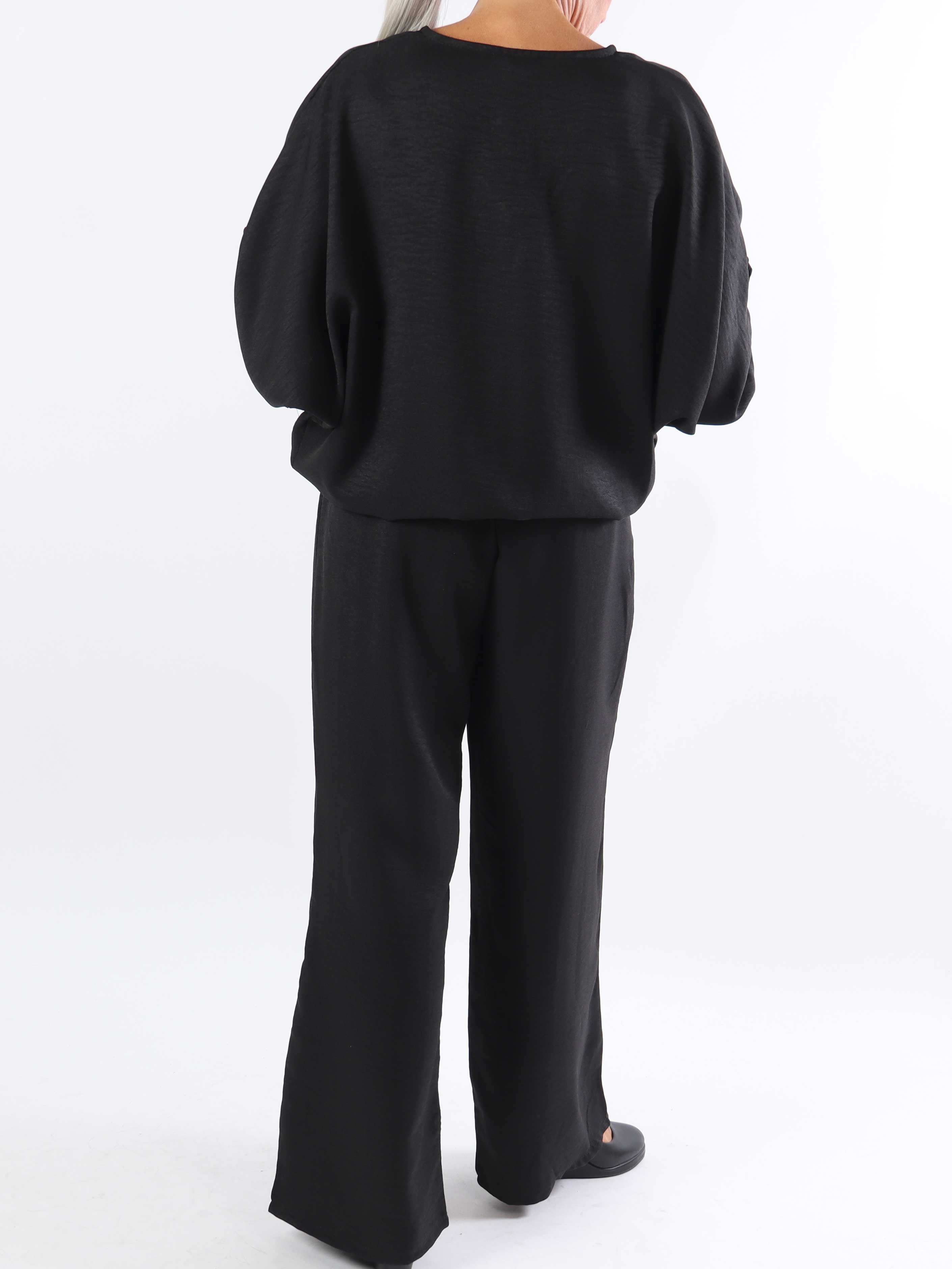 Bella - Sød plus size tunika med knude og aftagelig blomst