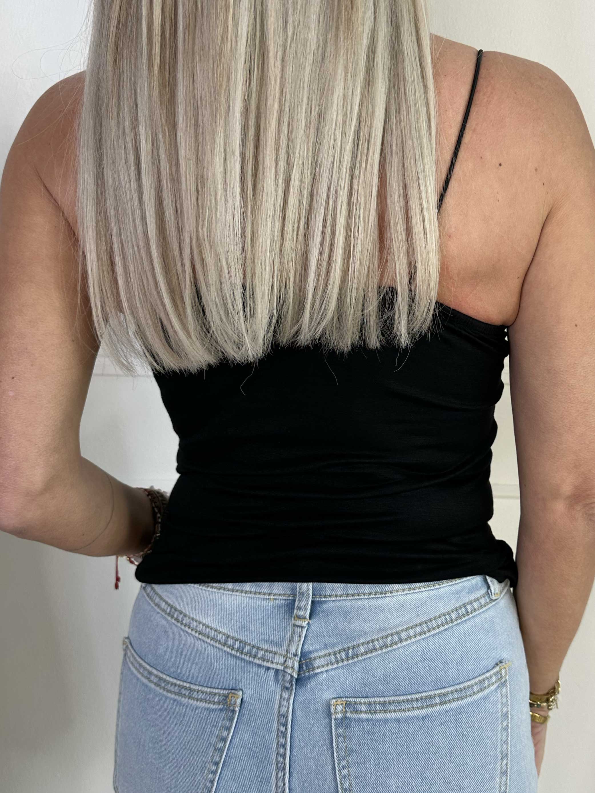 Bonnie - Basis top i blød viskose med spaghettistropper