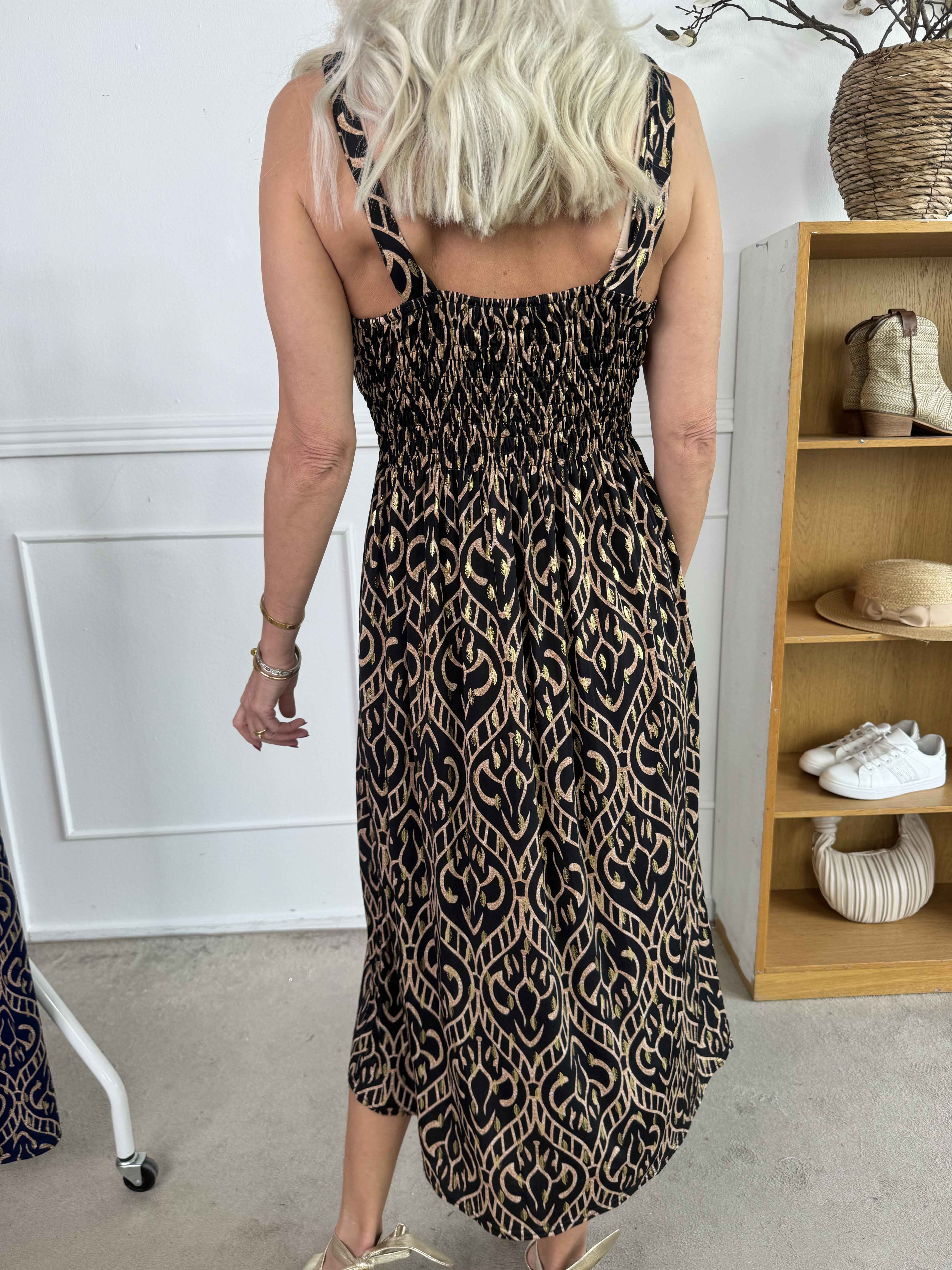 Camille - Stropkjole i elastisk stof