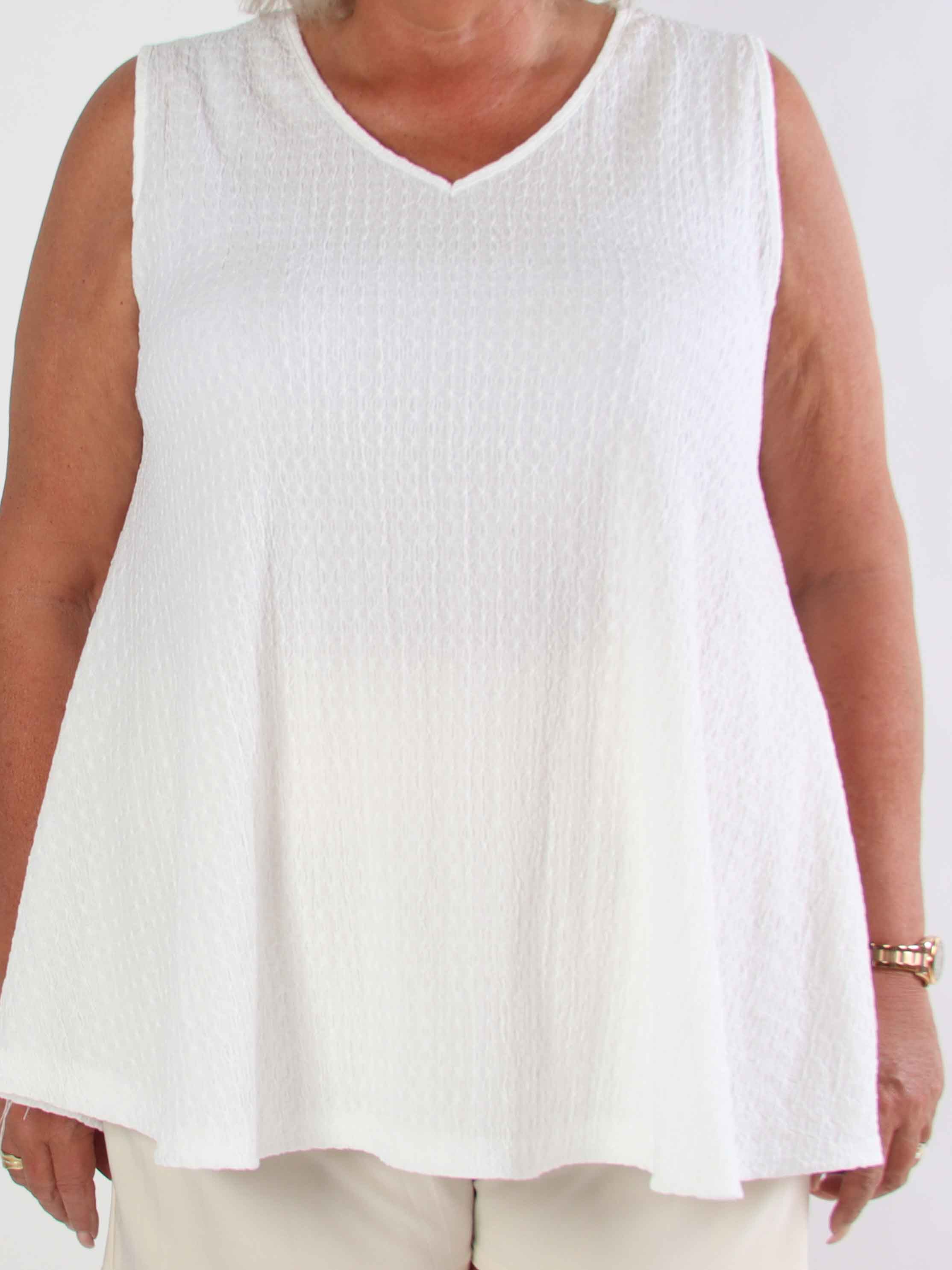 Carme - Sød plus size tunika i viskoseblanding og løs pasform