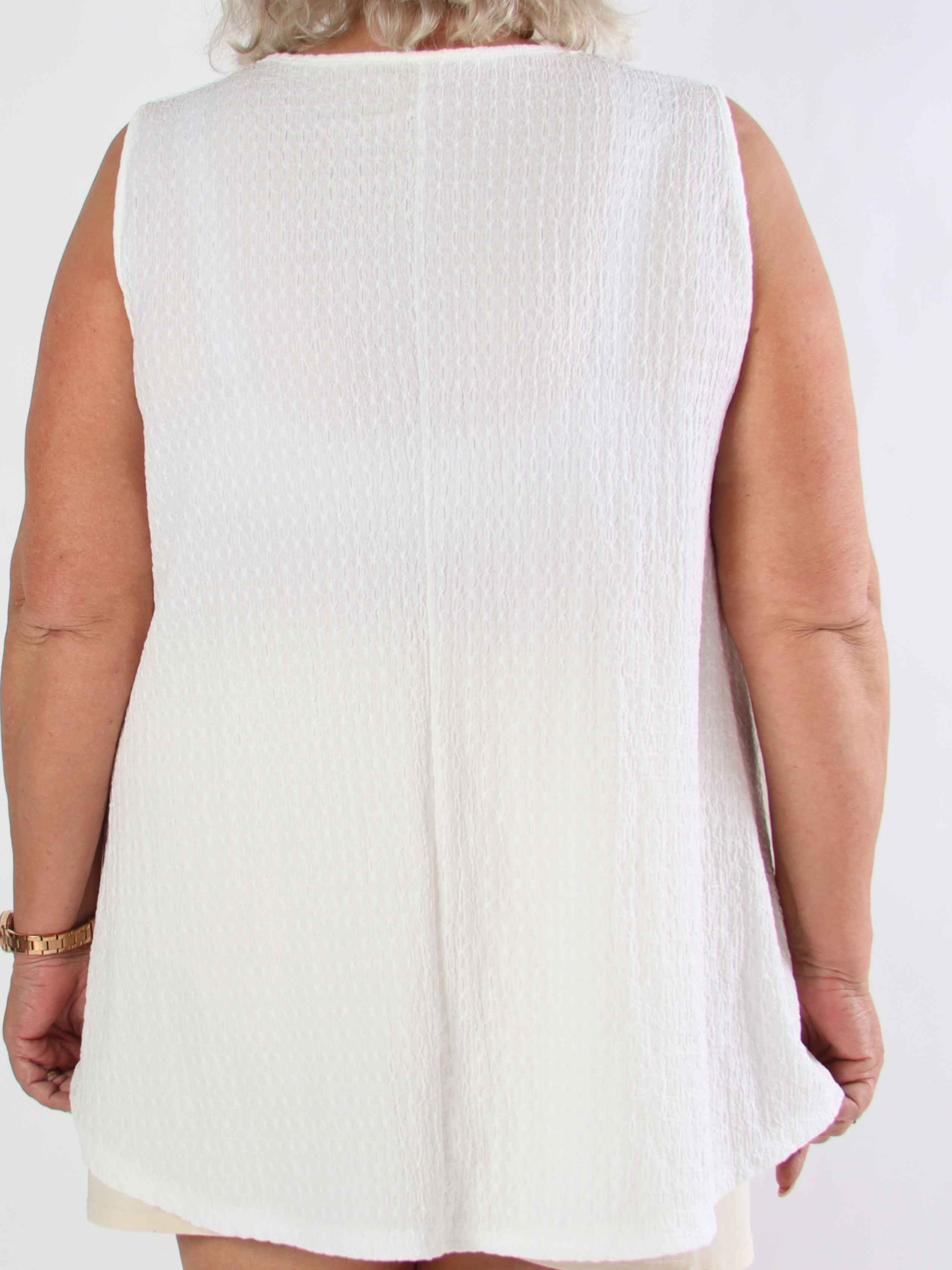 Carme - Sød plus size tunika i viskoseblanding og løs pasform