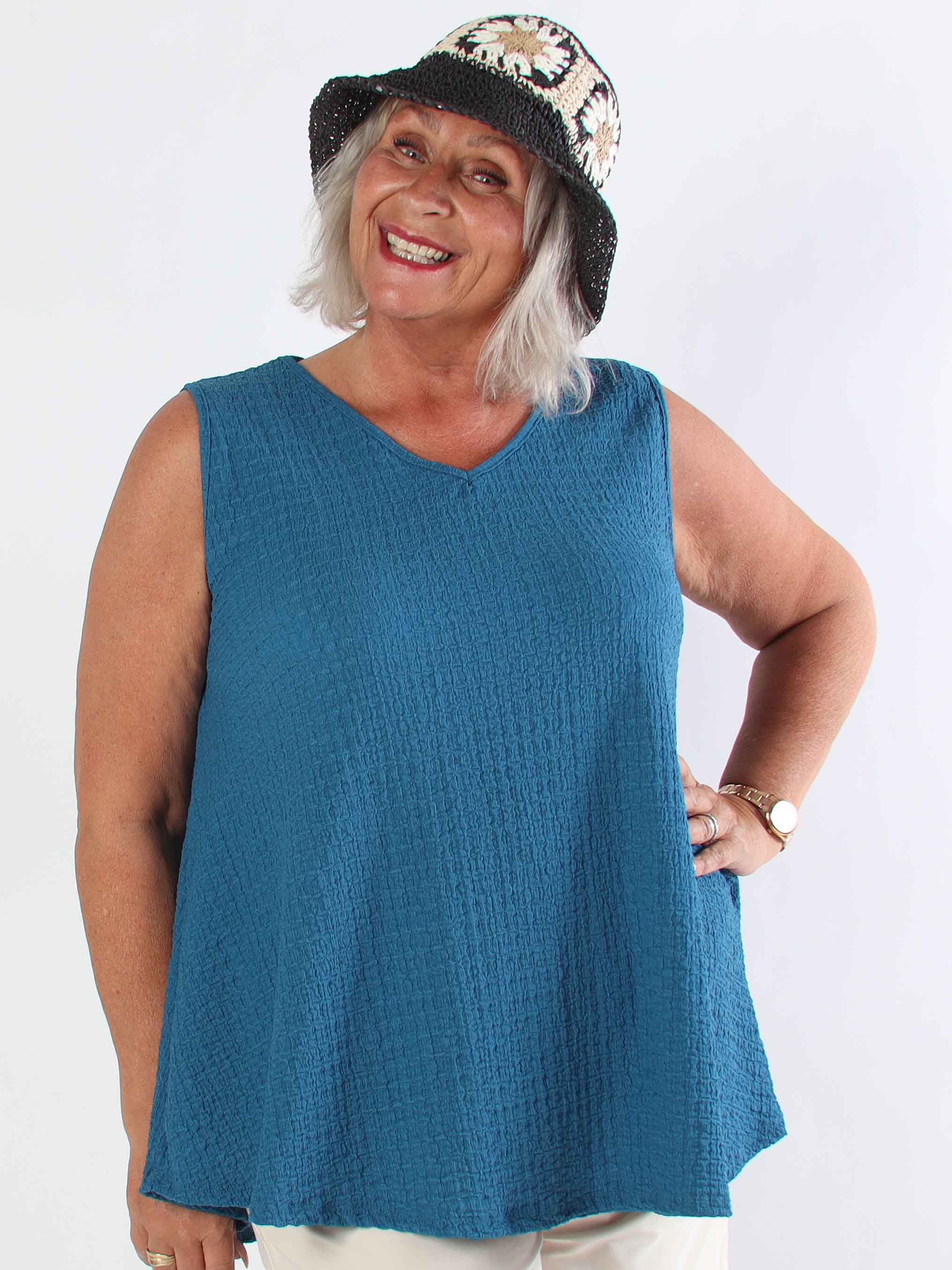 Carme - Sød plus size tunika i viskoseblanding og løs pasform