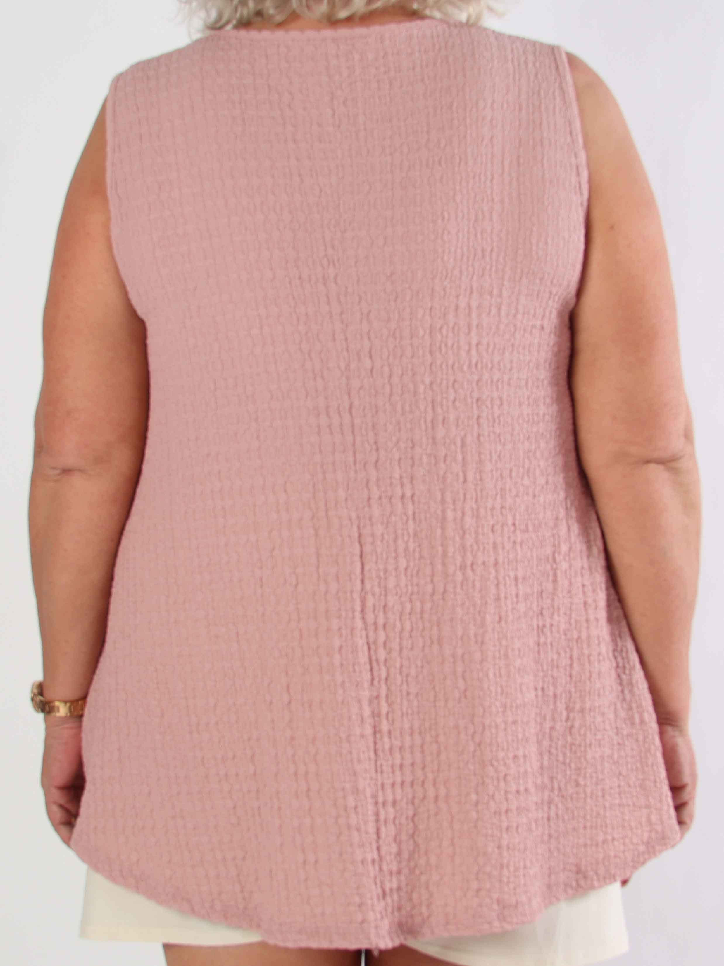 Carme - Sød plus size tunika i viskoseblanding og løs pasform