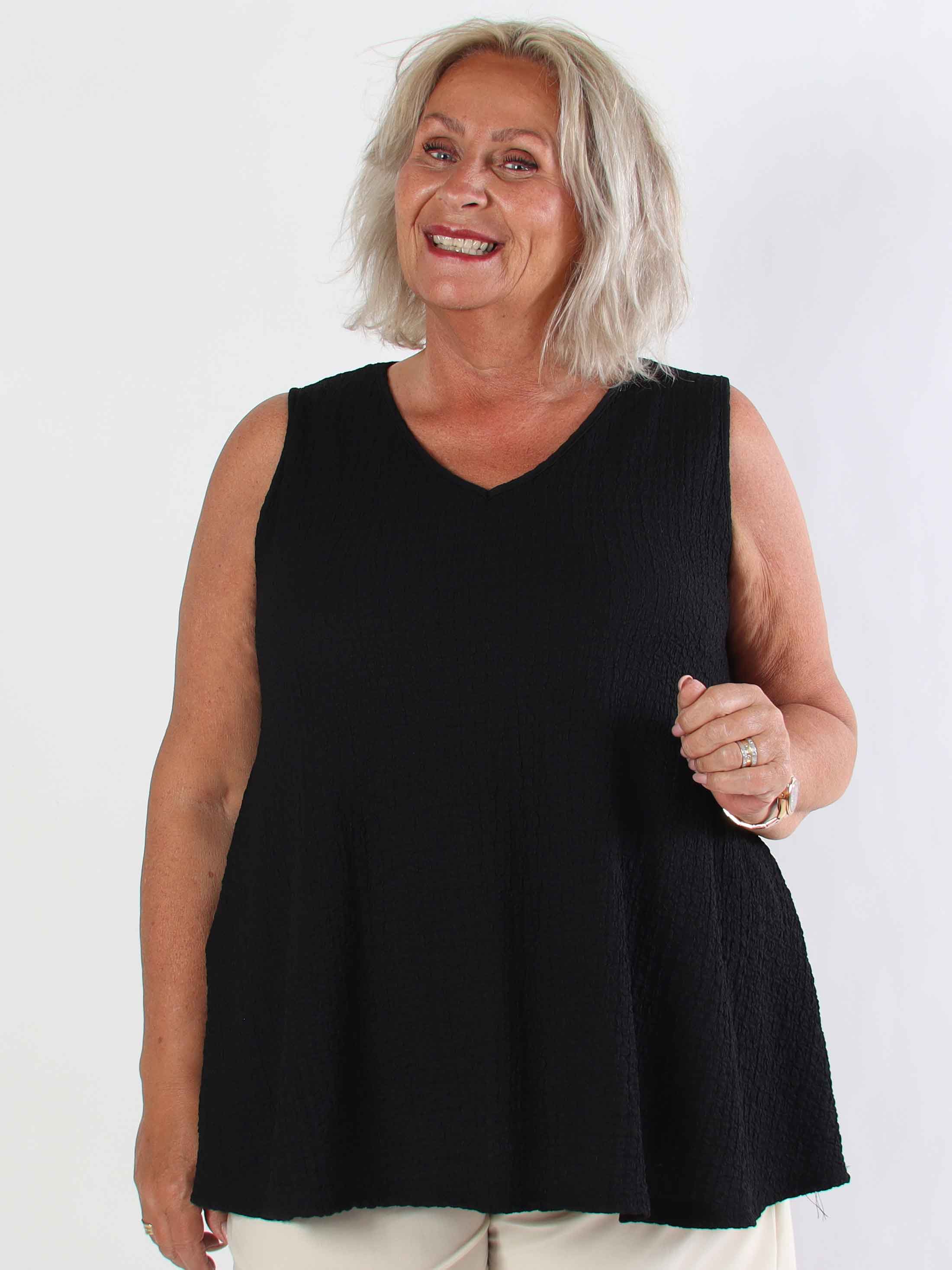 Carme - Sød plus size tunika i viskoseblanding og løs pasform