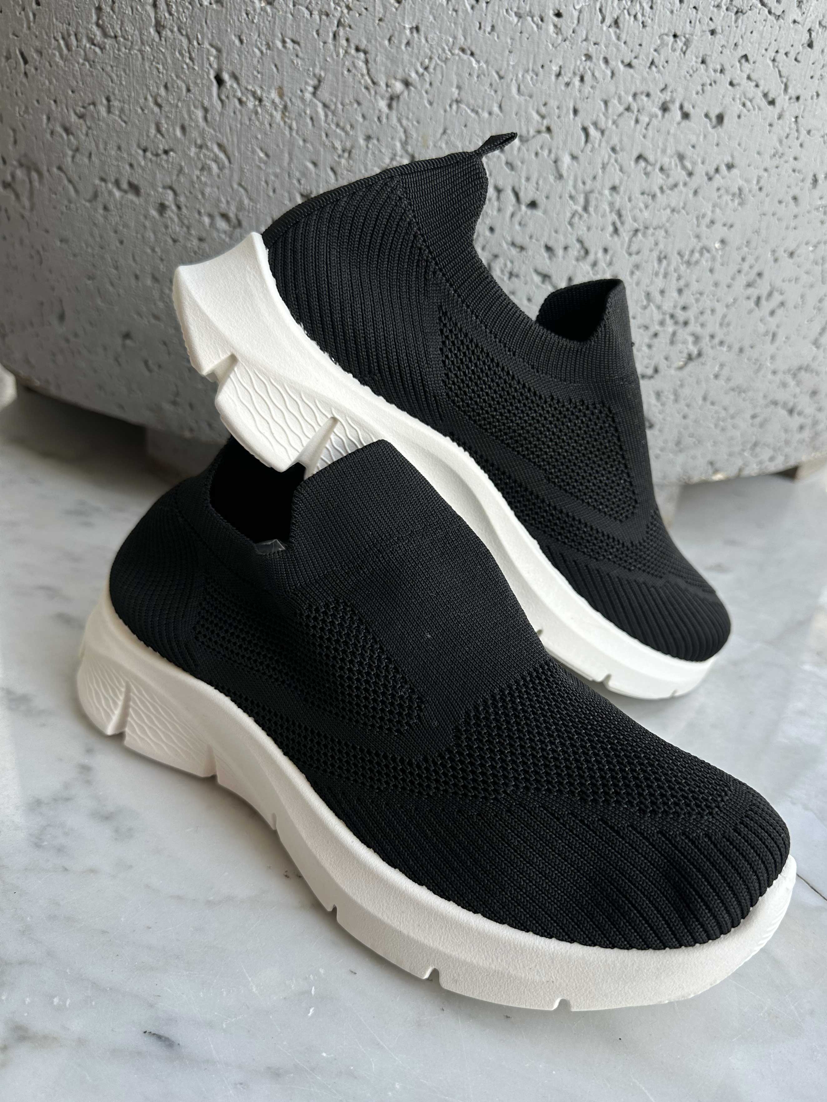 Cassie - Sokkesneakers med glimmertråde